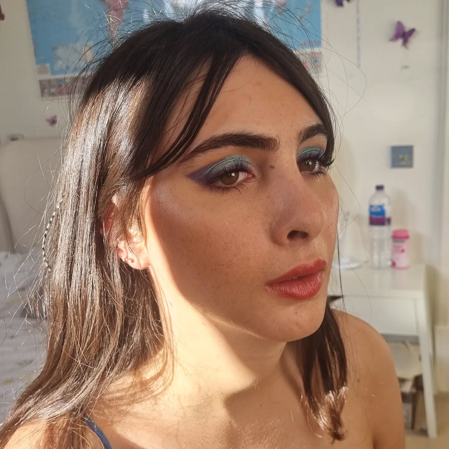 Fierce makeup for my lovely client 💙
Key products
Eyes: @patmcgrathreal
Pencil: @nevecosmetics
Blush: @glossier
Highlighter: @patmcgrathreal skin fetish
Lips: @chanel.beauty