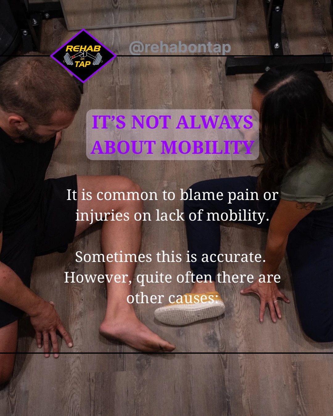 People are always quick to blame their injuries on mobility or age. Perhaps those are easier on the ego?
111-11420 27 St SE
Calgary, AB
rehabontap.com
#mobility #bjjphysio #physiotips #injuryrehab #getassesseddontguess