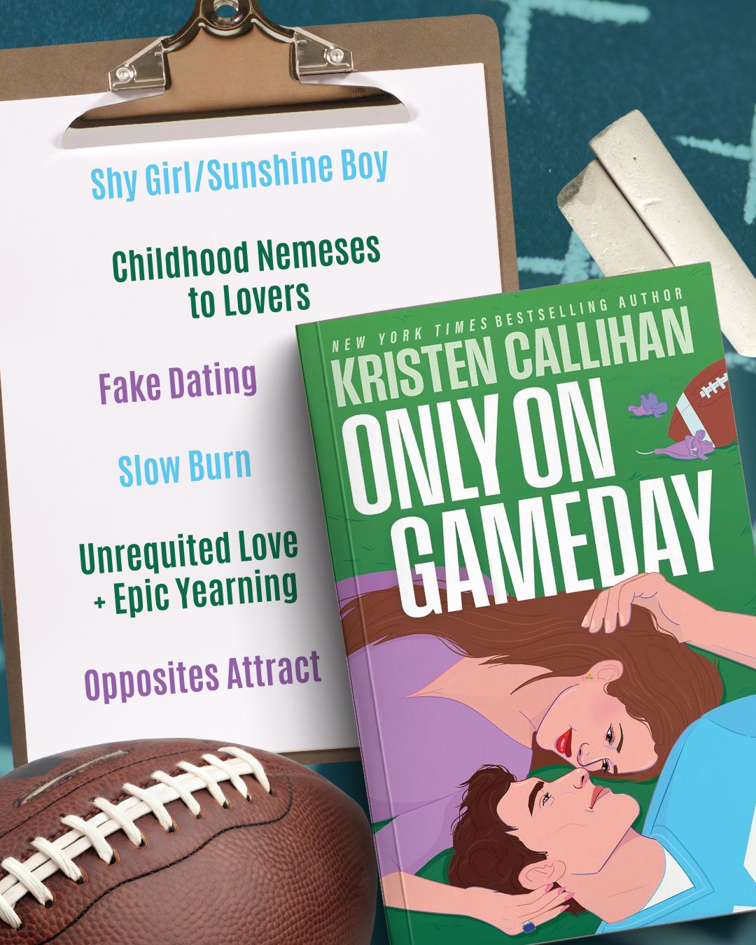Hey Pen? ... It's Gameday. 🏈 Follow August and Penelope as they fall in love in this chaotic, laugh out loud opposites attract romance. Available Now!
