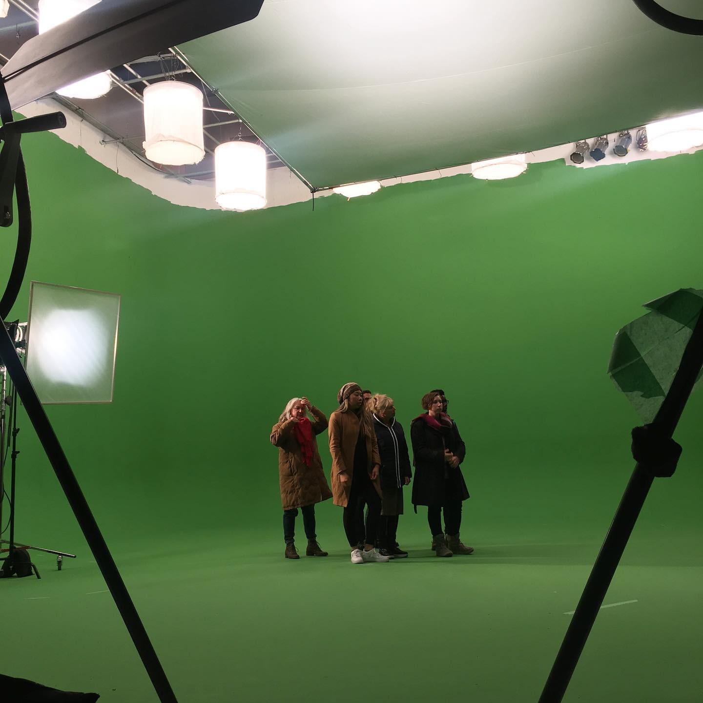 Fun with @kerosenevfx making movie magic. Oh the crowds? Yea, we’ll add that in post 😉