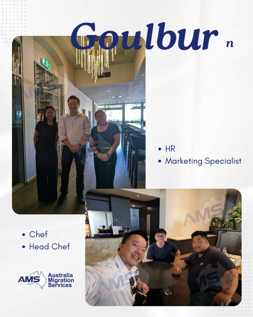 This week, our consultant revisited a client we previously placed in the Goulburn Valley.
One hotel — four sponsored roles: HR, Marketing Specialist, Chef and Head Chef.
A business is rarely limited to just one occupation.
It comes down to how well you understand its structure.
If your options feel narrow, it might not be the market —it might just be the way you’re looking at it.
#AustraliaMigration #australiamigration #australiaimmigration #australiaimmigrationconsultant #australiaimmigration #australiaimmigrationconsultancy #employersponsorship #employersponsored #EmployerSponsoredVisa #employersponsoredvisa