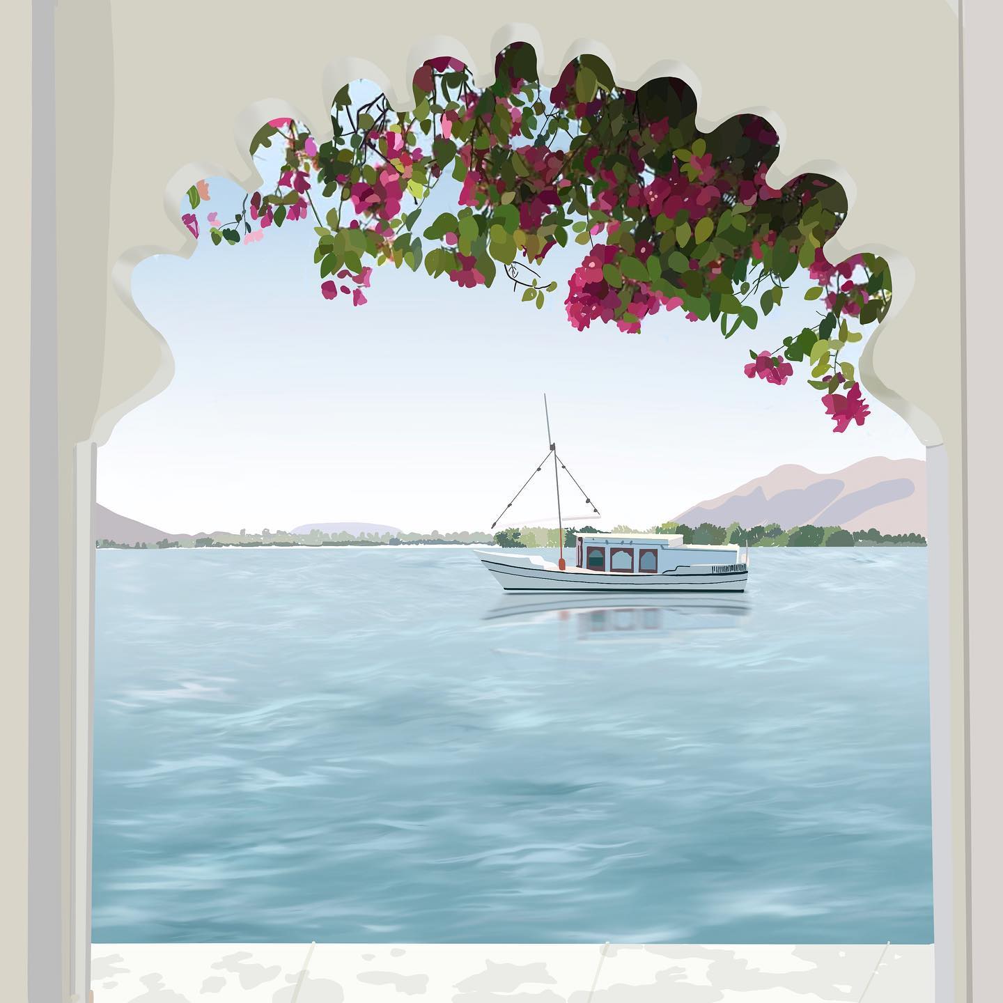 I fell in love with this photograph clicked by @sindhuvivekanand that I had to make an digital illustration of it. The beauty of Udaipur. @tajlakepalace ✨
.
.
.
.
.
.
.
.
.
.
.
.
#digitalart #digitalillustration #digitaldrawing #digitalpainting #digitalartist #digitalartwork #art #nature #frame #artistsoninstagram #instagood #instadaily #igdaily #rajasthan #india #tourism #travel #travelphotography #indiatourism #graphicdesign #graphicdesigner #indiangraphicdesigner #indiandesigners .