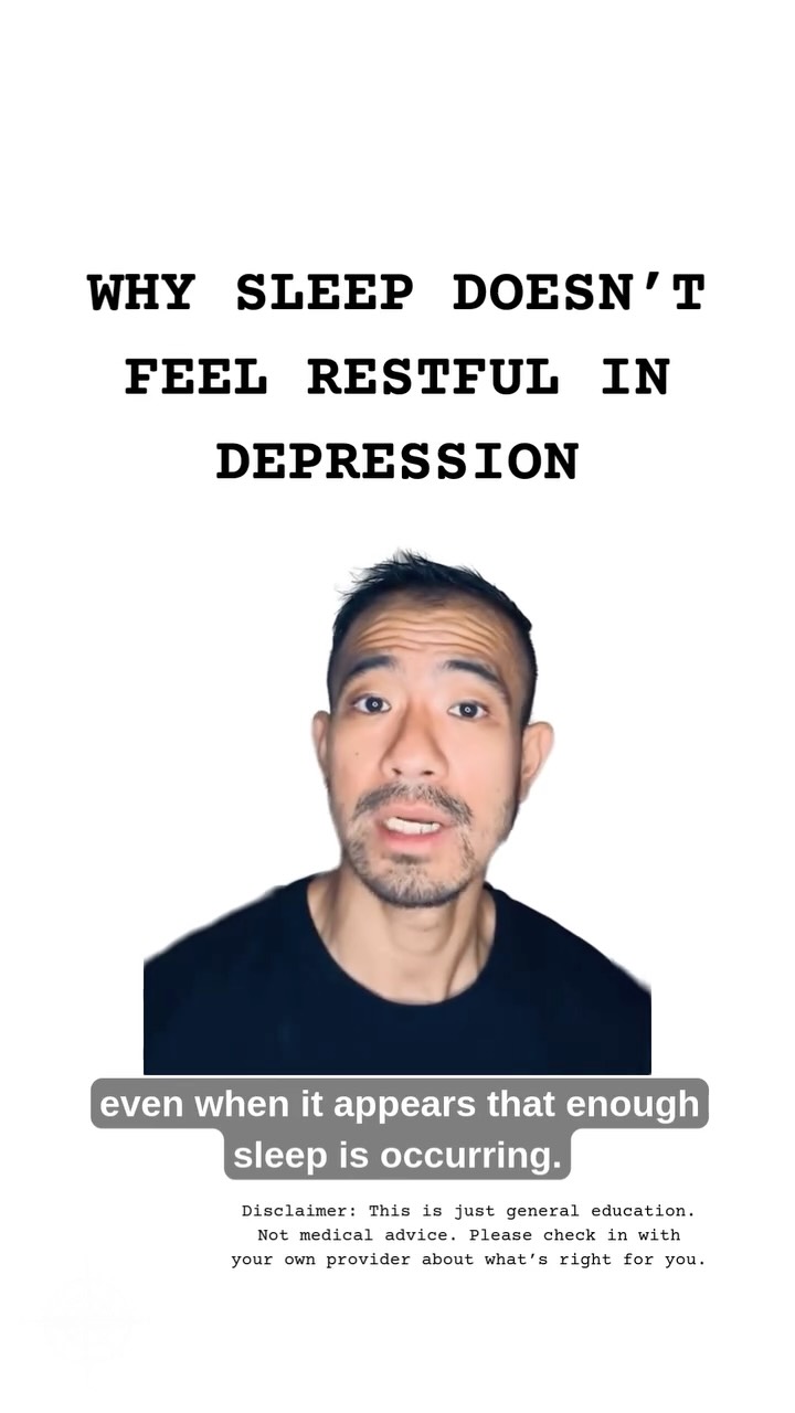 Depression doesn’t just affect mood - it can quietly disrupt sleep, even when it appears that enough sleep is occurring.
In depression, the issue is often sleep fragmentation, not sleep duration.
Sleep fragmentation means the brain partially wakes up throughout the night. These are brief awakenings that most people do not remember and are different from fully waking up.
When this happens, the brain does not remain in deeper, restorative stages of sleep long enough. As a result, someone may sleep seven or eight hours, but the sleep itself is light and broken. Clinically, this leads to non-restorative sleep, meaning waking up feeling unrefreshed, foggy, or fatigued.
This is why individuals with depression often report that their sleep “looks fine” on the surface, yet they never feel rested. This is not related to effort or sleep hygiene. It is a biological feature of depression and a common reason daytime fatigue does not improve with sleep medications alone.
When adequate sleep duration does not lead to feeling rested, it may be worth looking beyond insomnia and considering mood as part of the overall picture.
If this was helpful, save it or share it with someone who may be struggling to understand why sleep is not helping anymore.
#MentalHealth #Psychiatry #PersonalGrowth #Selfhelp #Selfimprovement #collegementalhealth #studentmentalhealth #YoungProfessionals #blainepsychiatry