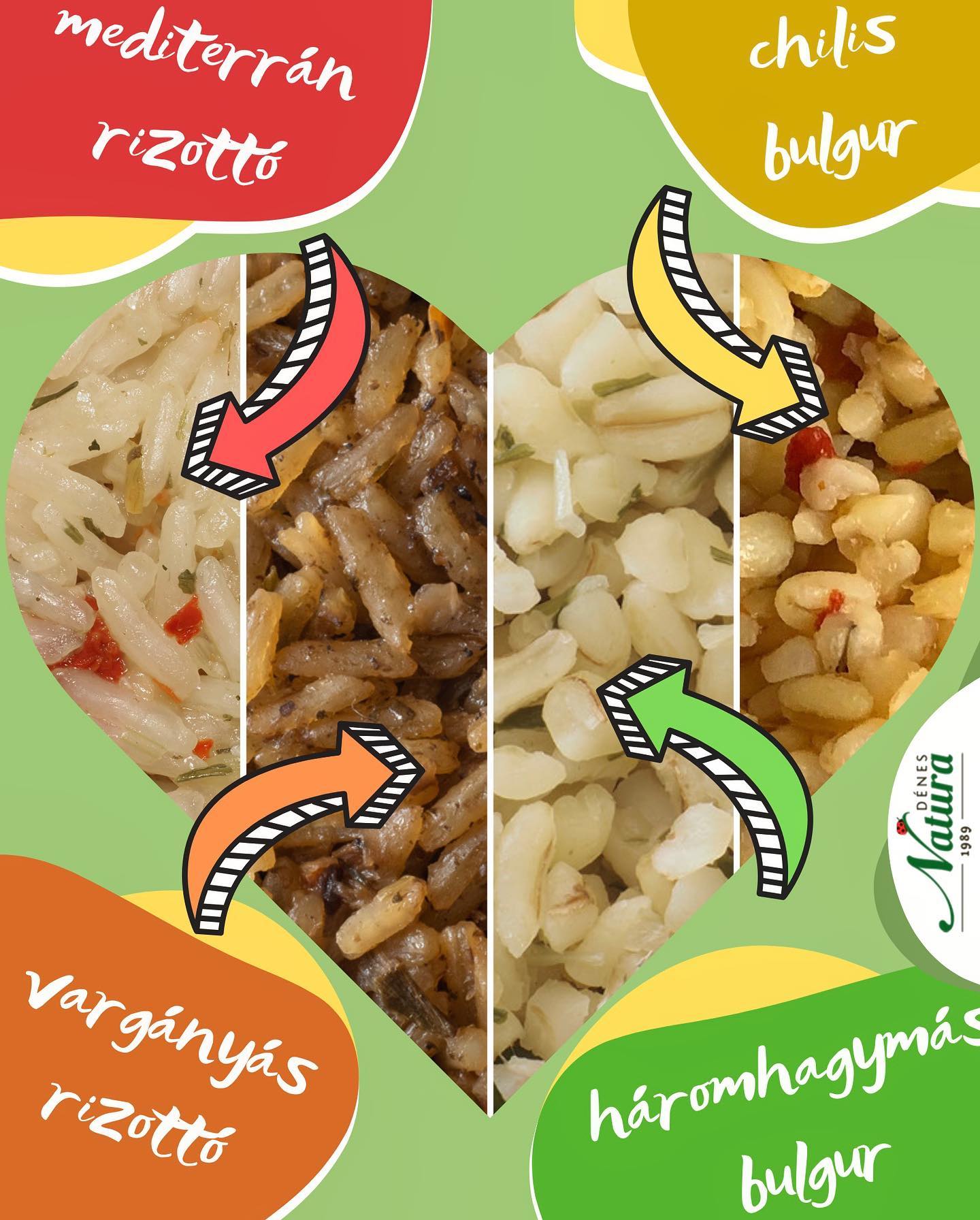 Melyiket kóstolnád meg először?🤔🥗🍚
🌶Chilis bulgur - magyaros, enyhén csípős íz🇭🇺
🌾Háromhagymás bulgur - a hagymafélék kedvelőinek
🍅 Mediterrán rizottó - olaszos ízvilág, szárított paradicsommal🇮🇹
🍚 Vargányás rizottó - kétféle gombával, finoman fűszerezve
#denesnatura #újdonság #reformköretek #chilisbulgur #háromhagymásbulgur #mediterránrizottó #vargányásrizottó