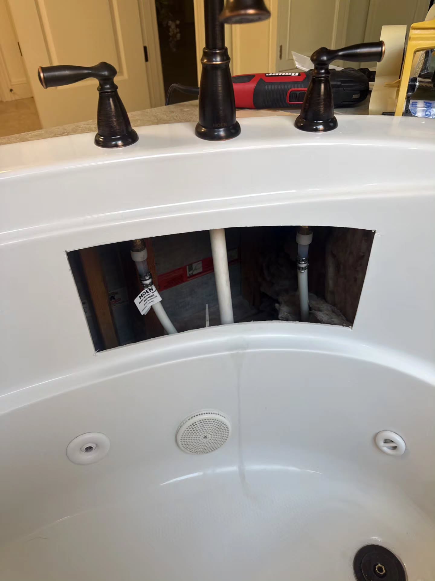 Turning jetted tubs into less headache Soaking tubs. Cut and cap jets. Reattaching a panel from a plumbing cut out and fully restoring this beauty. #bathtubrefinishing #oregon #Washington #pnw #smallbusiness