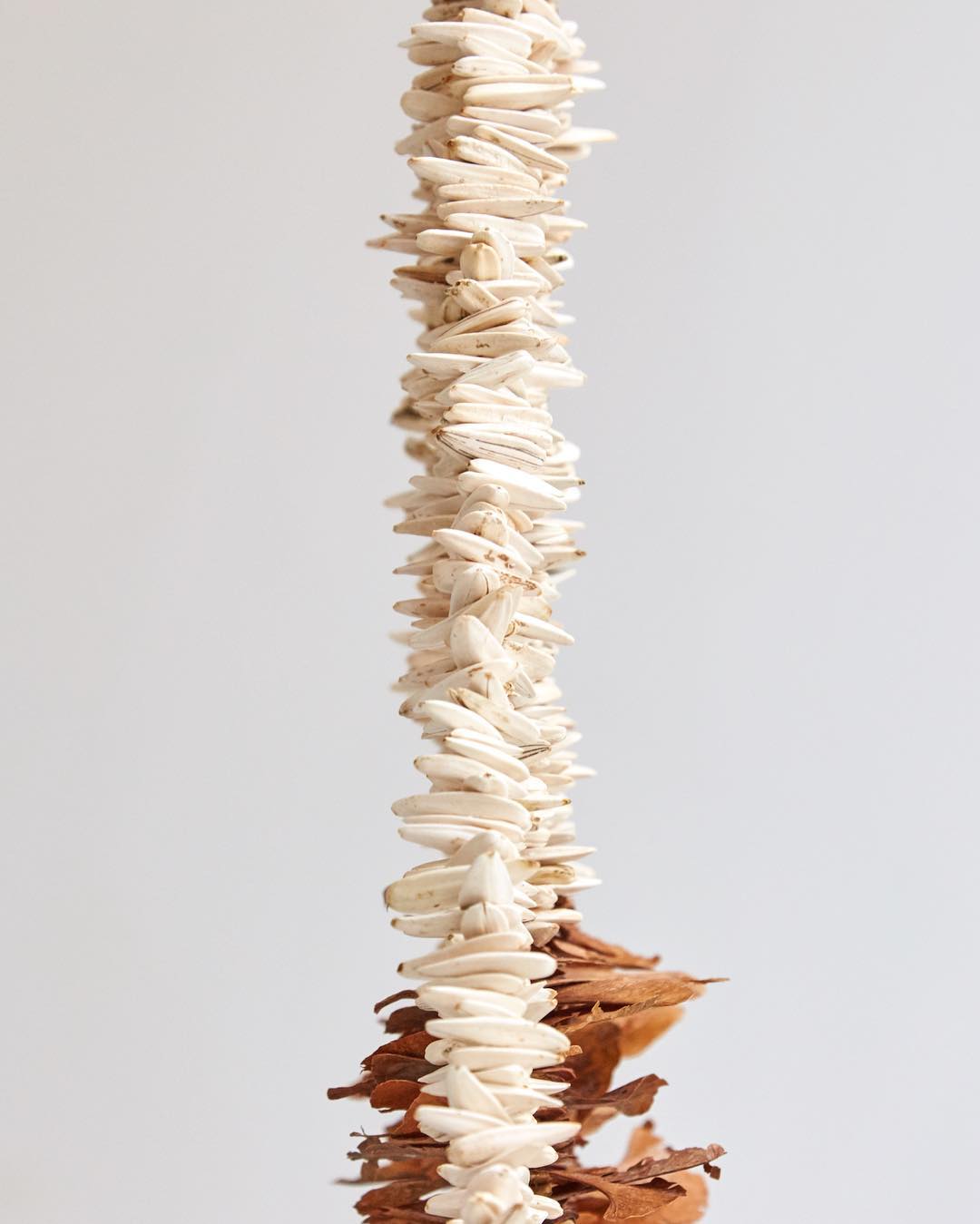 Detail of Bea Bonafini’s ‘To the Sightless Knot’, 2019 (@beabonafini). Part of the @fibraplatform exhibition currently on view at @vongoetzart, curated by @miafaifa 👀 Open today until 2pm 🔝