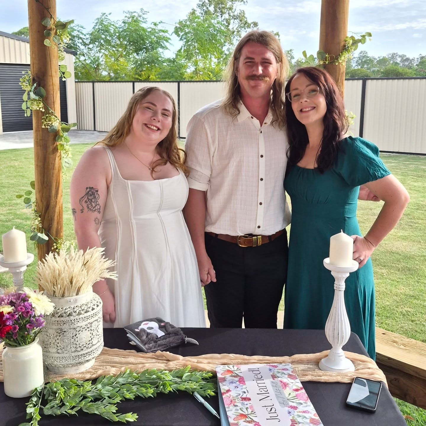 Darcy-Rose and Jayden did it their way. A secret backyard elopement, no fuss, no big production, just the two of them with parents standing close as witnesses. It was perfect, and a day I know I'll never forget.
Jayden's parents have been happily married for thirty years. So I took the opportunity to ask his mum what she’s learnt along the way, and her advice was simple. "Just wake up every day, and try to think of one thing that you can do to make your partners life better. It doesn’t have to be a huge gesture, and it shouldn’t have strings attached or be conditional…just something that shows them that you see them and that you care…"
When you look at Darcy and Jay, you can see that this is something they’ve been doing from the very beginning ❤️