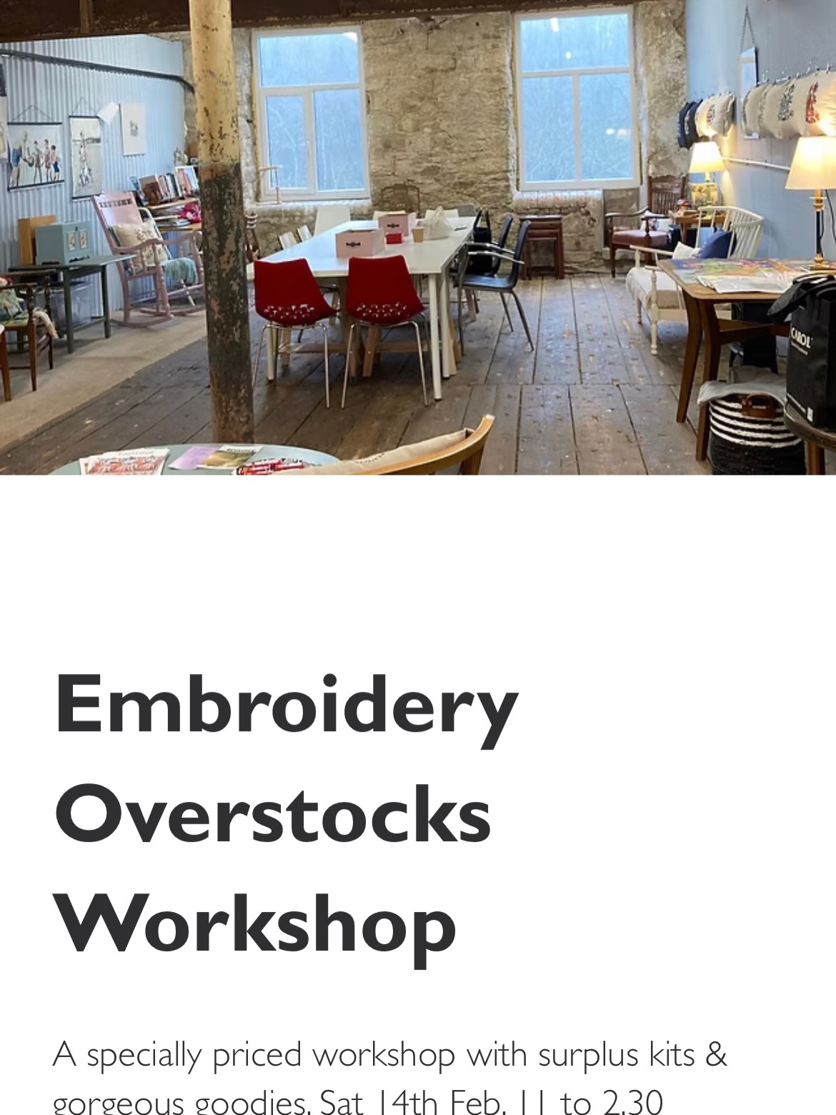 What are your plans for Valentines Day? ❤️
This is a cheap date!
A specially priced workshop to help clear my overstocks of goodies. For just £20 for the workshop, you will receive a kit that normally retails for £40, and you will get to choose your own threads!
Beginners are welcome, and advanced stitchers too, as the project that I have planned for you can accommodate any skill level ❤️
If you'd like to join us, head to the website to book your place.
#mossley #valentinesembroidery #tameside