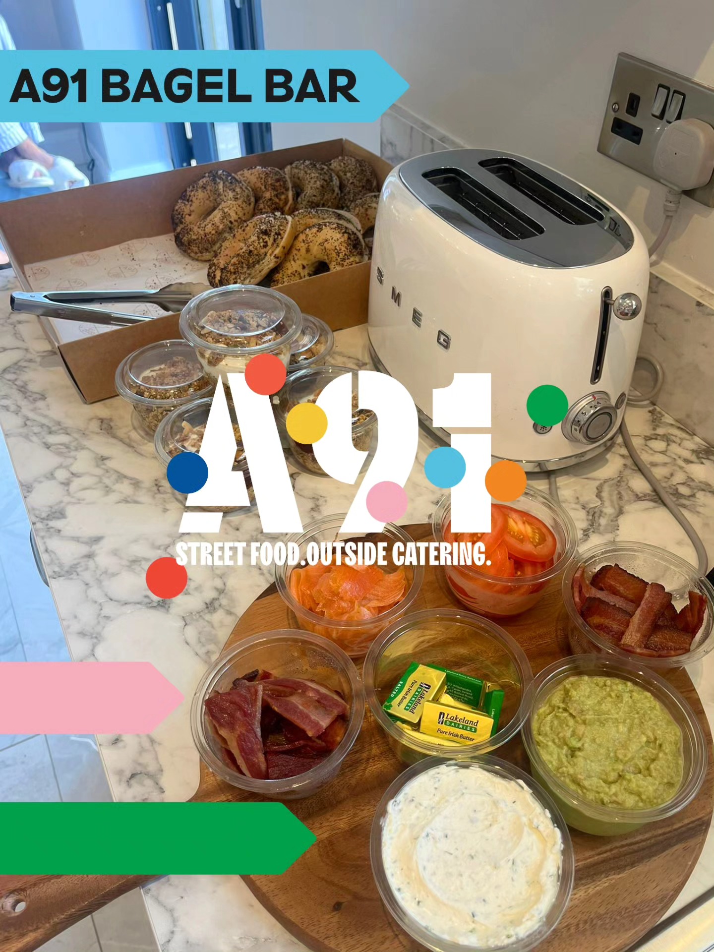 Our Bagel Bar is available for morning events! 🥯 Perfect for weddings, hens, stags, office mornings & more. Start your day the bagel way!
#bagelbar #morningbagels #a91bagelbar #bagellove #breakfastspread