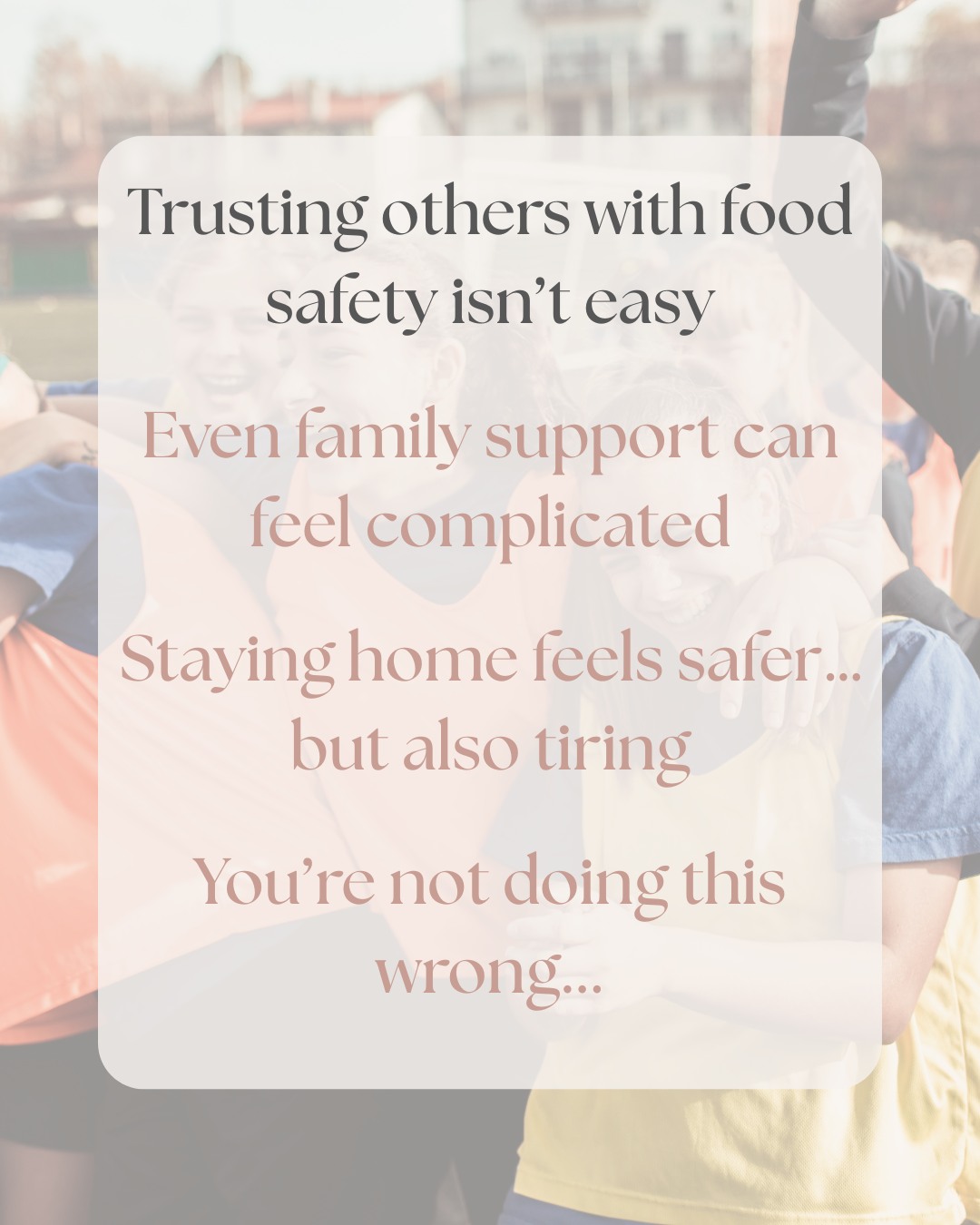 Half term can bring up a lot of mixed feelings for families managing allergies.
You might hear about holiday clubs or childcare options and think,
“I just can’t trust that right now.”
You might have family who want to help, but even that can feel complicated or anxiety-provoking.
And for some families, keeping your child at home feels like the safest option… even if it’s exhausting.
If that’s you, you’re not being difficult. It can feel difficult to place your trust in others.
If your child is at home this half term, small, supportive strategies can really help:
🤍 Creating a loose daily rhythm rather than a packed plan
🤍 Keeping food routines familiar and predictable
🤍 Lowering expectations about what the week “should” look like
🤍 Building in moments of rest for you as well as your child
This isn’t about making half term perfect.
It’s about helping it feel manageable and emotionally safer for everyone.
You’re doing the best you can with a lot to hold.