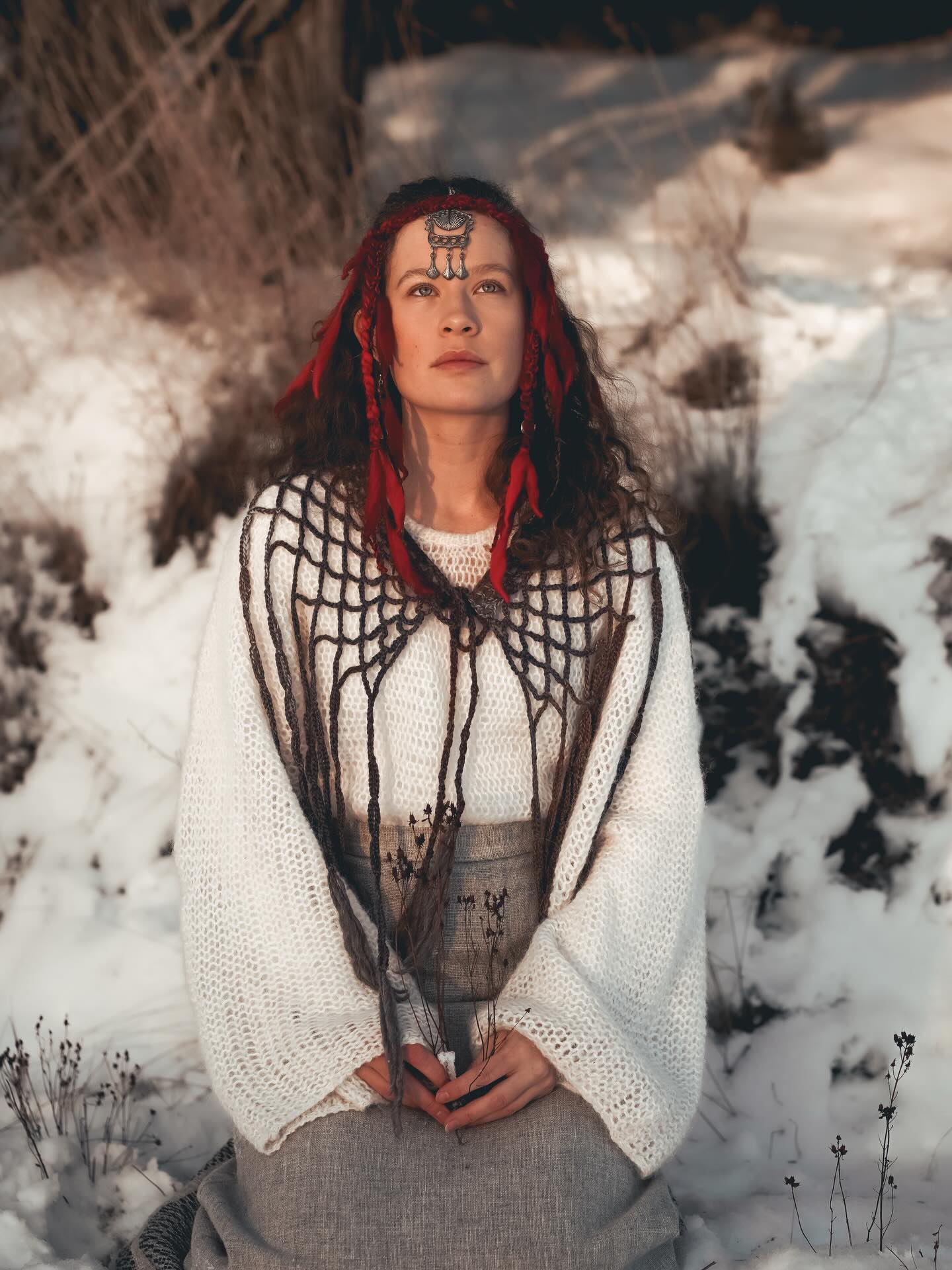 These firery photos of my accessories were taken on a freezing cold day in southern Finland. Forest magic of the wild forest deities. @lizetteviola @vlge__ @wfw.ai #finnishforestfashion
#neulekalevala @nordicartistsofnewyork