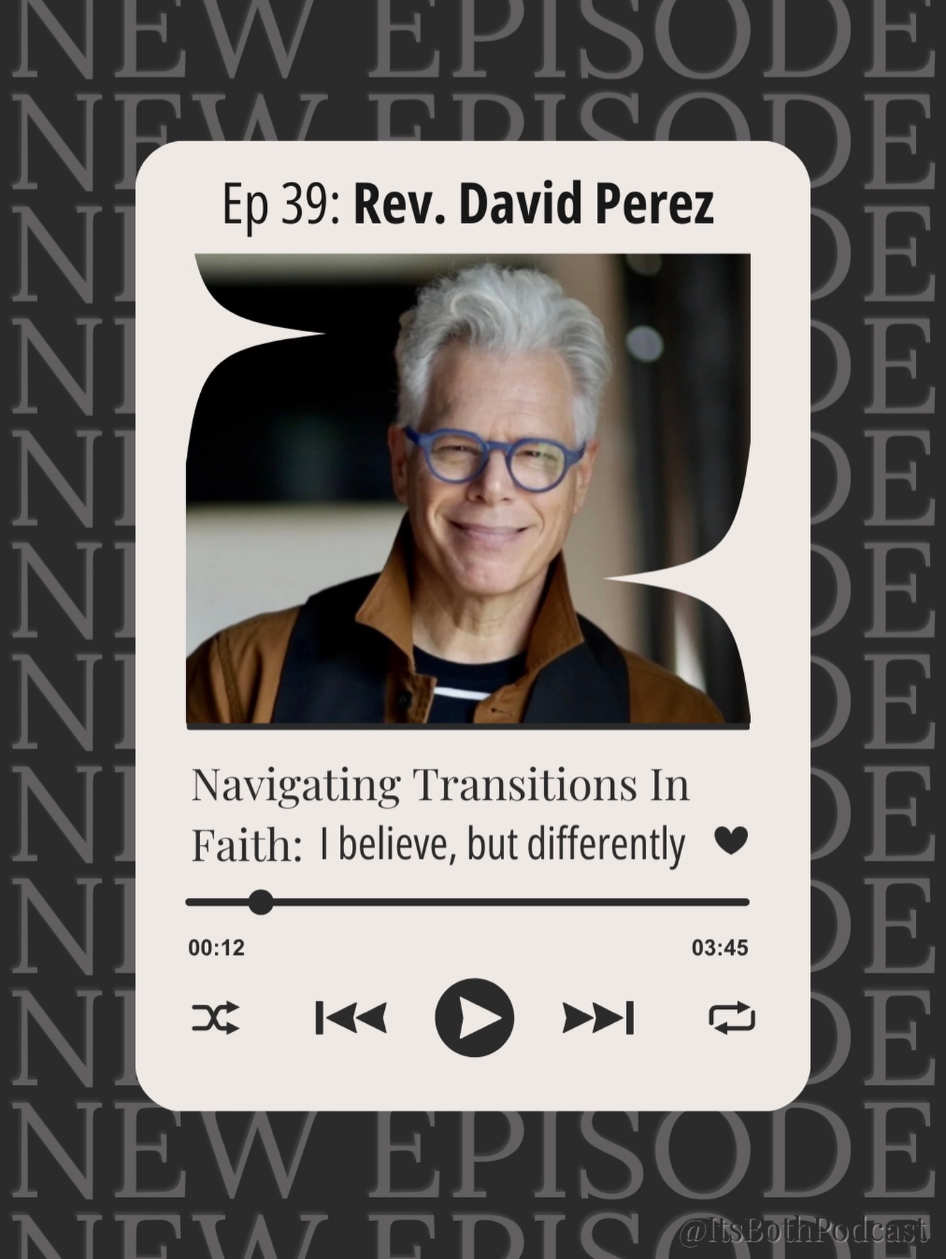 Still believe—but differently?
This conversation with Reverend David Moses Perez is for anyone navigating transitions in faith without burning it all down. We talk about the loneliness and the relief of letting certainty get smaller so love can get bigger; the shift from either/or to both/and; and practical ways to rebuild—self-compassion, dropping the rope on arguments, and finding safe people and places.
If you’ve ever thought, “I still believe…just not like that,” hit play.
🎧 New episode: Navigating Transitions in Faith: Still Believe But Differently
🔗 Listen on Apple, Spotify, or YouTube—link in bio.