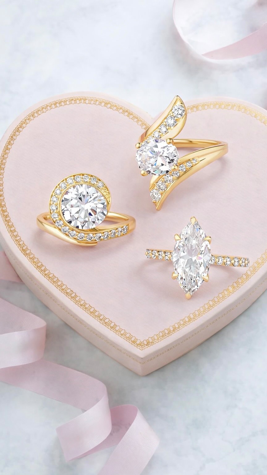 Love crowned in brilliance…
RomanceInEveryDetail #ForeverJewelry #GiftOfLove #ValentinesVibes #LoveStory