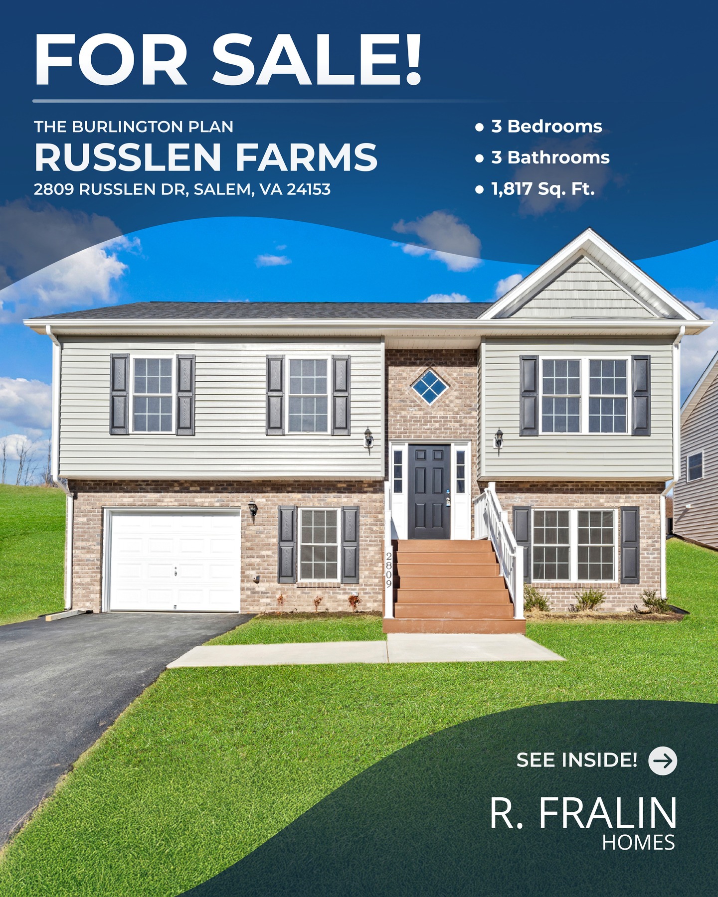 New home for sale in the Russlen Farms community in Salem, VA! Built by R. Fralin Homes, the Burlington home plan offers both style and comfort. Russlen Farms is also located within the Glenvar school district, making it ideal for families and professionals alike!
Thinking about building or buying a home in Roanoke, VA? R. Fralin Homes is here to help you every step of the way.
Reach out or give us a call!
📞(540) 761-6371
✉️sales@rfralinhomes.com
#forsale
#salemva
#salemrealestate
#newconstructionhomes
#rfralinhomesva