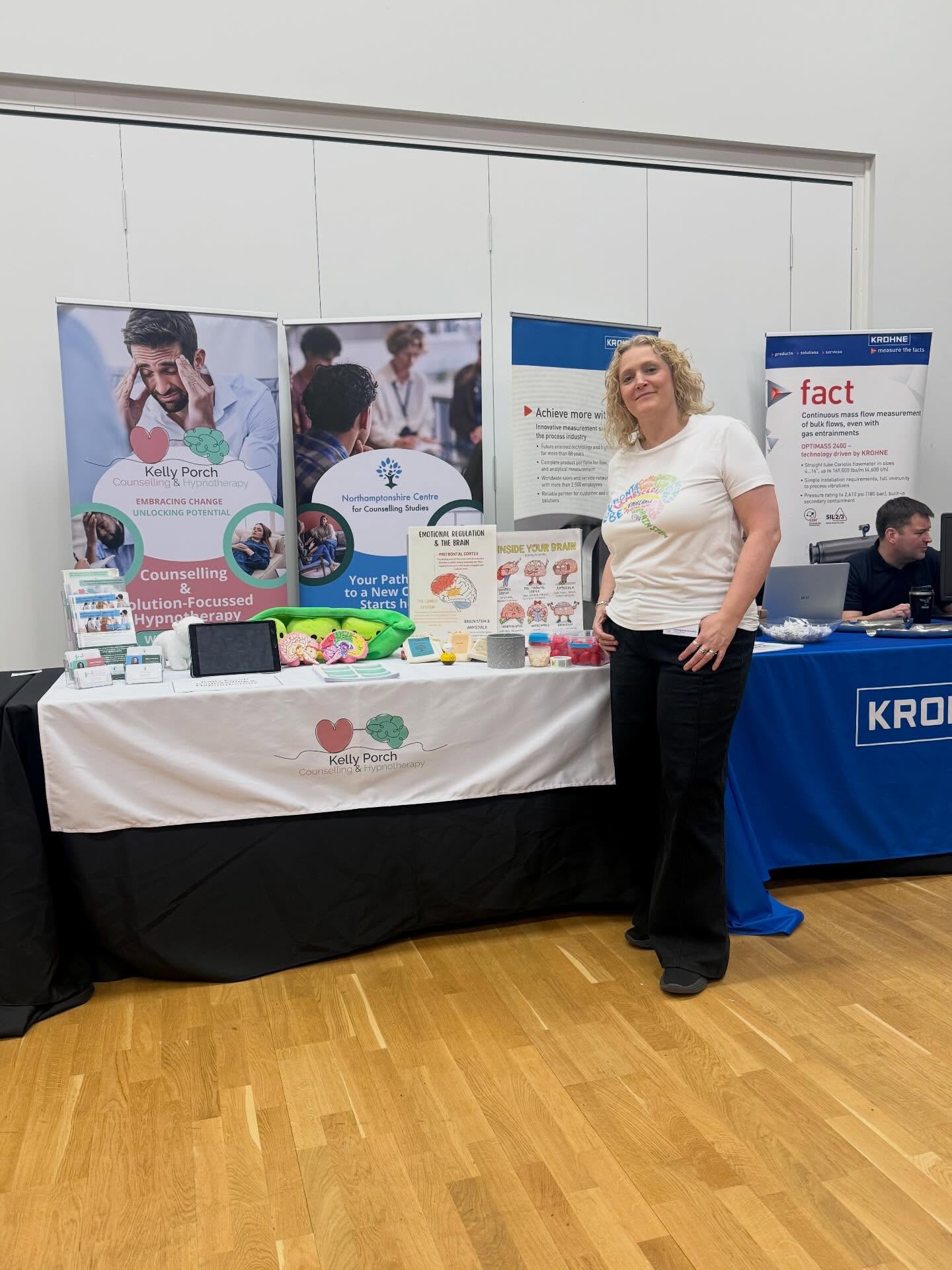 Careers Fair @kbuccleucha today speaking about all things counselling, hypnotherapy and how to become a counsellor. Looking forward to speaking to all the young prople. #kbuccleucha #mentalhealth #counsellingtraining #solutionfocussedhypnotherapy