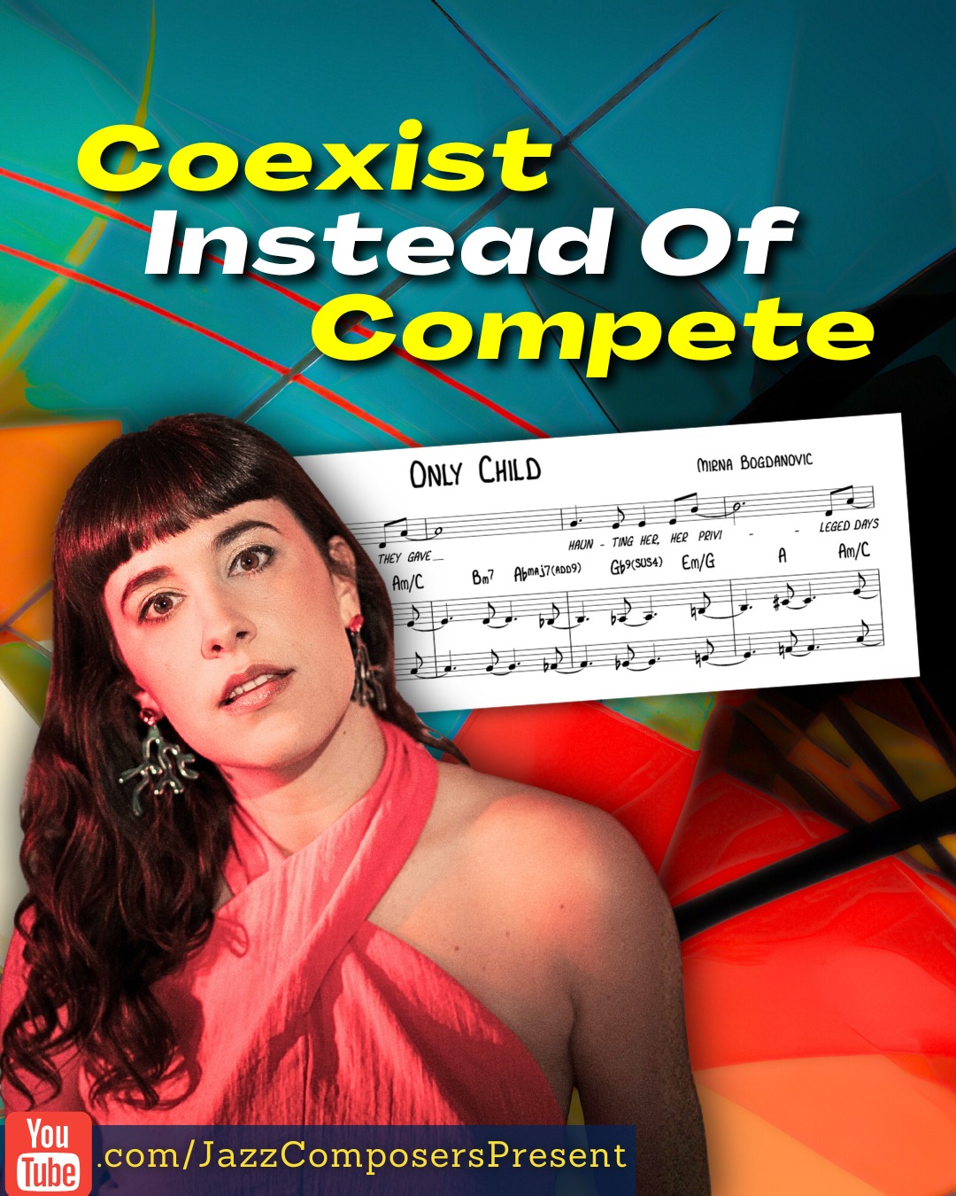 “My music is a trap; luring people in with something familiar like a pop song then it becomes a jazz song. Finding the point where accessibility meets depth.”
Using her piece “Only Child,” composer & vocalist Mirna Bogdanović @mirnabogdanovic discusses Combining Simple and Complex Elements in today’s mini-lesson. {link in bio}
Become a member today to access our full-length livestreams - Masterclasses, Listening Sessions, Roundtables, Group Lessons, Q&As, and our Past Event Archive. {link in bio}
#mirnabogdanovic #simple #complex #combination #itsatrap #onlychild #awake #mirnabogdanovicgroup #bertholdrecords @bertholdrecords #deutscherjazzpreis #germanjazz #berlin #vocaljazz #jazz #jazzcomposition #jazzcomposer #jazzcomposers #jazzcomposerspresent #composer #composition #compositions #masterclass #jazzmusic #lesson #minilesson #learnjazz #musician #music #bigband #nomusicnolife