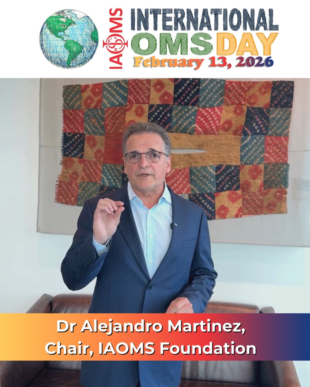 Today is International OMS Day 2026 🌍
Dr. Martinez shares what oral and maxillofacial surgery means to him—and why this specialty matters.
From restoring function to rebuilding faces and changing lives, OMS surgeons make a lasting impact every day.
🎥 Watch his message
🎤 Record your own
🌍 Join the global gallery
To participate visit.
https://www.iaoms.org/news-events/international-oms-day/
#OMSday2026 #InternationalOMSDay #OMSCommunity #OralMaxillofacialSurgery