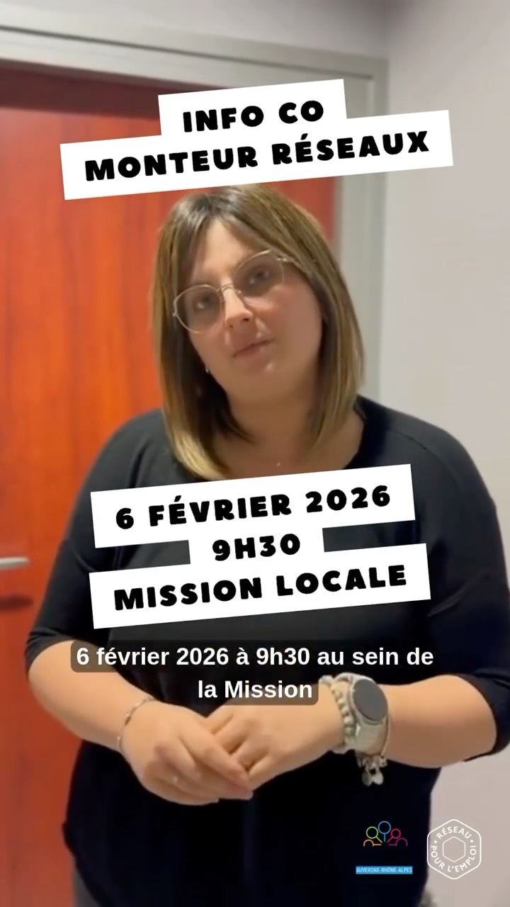 Nouvelle formation MONTEUR RESEAUX avec Start People France et VINCI.
Envie de passer le cap pour devenir monteur réseaux ? Rejoignez-nous lors de l'information collective le vendredi 6 février 2026 à 9h30 à la Mission Locale du Velay (Cité Négocia, 2 rue Pierret, le Puy-en-Velay).
Inscription à l'info co : https://lnkd.in/eQVssjbe
Formation permettant de bénéficier d'un CDI intérimaire dès le début.
Prérequis :
- Ne pas avoir le vertige
- Permis B obligatoire
- Intérêt pour les métiers manuels
- Travail en extérieur
- Niveau CAP minimum
#formation #emploi #missionlocale #francetravail #rpe Christophe CEYTE Marie-Claire VIAL Delphine CHACORNAC Julie Varenne Lionel Courriol Fatiha NASRI
