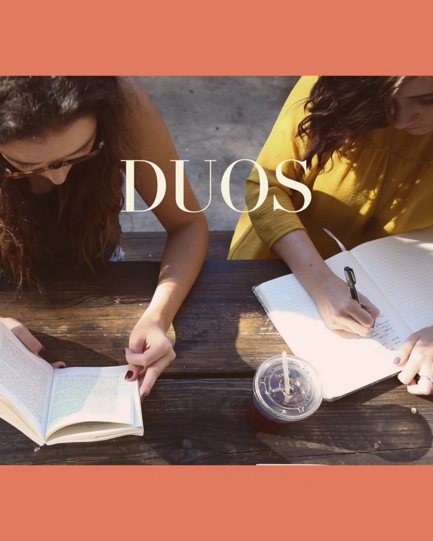 We will soon be opening up registration for DUOS.
If you're not familiar, DUOS are our one-on-one Bible study groups (sometimes groups of 3 or 4) designed to help us get to know one another, have deep conversations, and have accountability with a trusted partner.
DUOS meet weekly to go through the Believe study by Randy Frazee. To glean the most from the study, participants are asked to read a chapter each week and answer some personal reflection questions, then come together to discuss the group questions with their partner. The chapters beautifully weave a narrative from scripture passages to outline key concepts of the Christian faith.
As many of our DUOS will be jumping into section 3 of the study, Ahren will be preaching a series on the Fuits of the Spirit to go along with it.