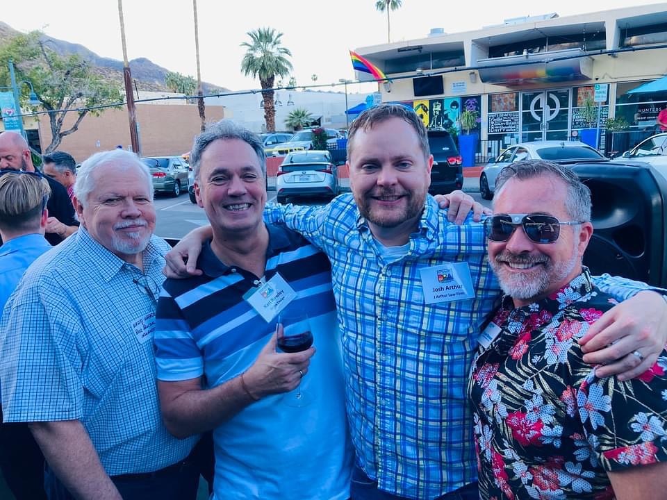 Fun gathering for the Desert Business Association LGBTQ+ on Monday at Blackbook! Very busy! (Photo by DBA) #graphicdesign #palmsprings #desertbusinessassociation