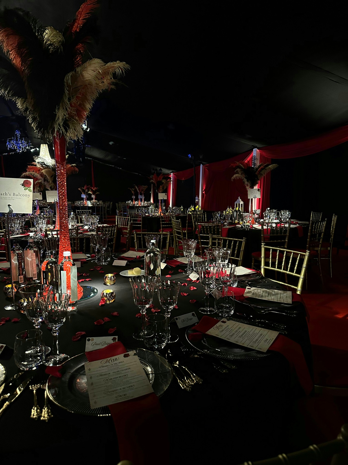 ✨ NYE, but make it theatrical ✨
Blackout linings, rich red drapes, glittering chandeliers, and gold Chiavari chairs, the stage was truly set for a dramatic night to remember.
From concept to celebration, we brought this Phantom of the Opera-themed event to life with full styling, management and our signature attention to detail.
Let’s just say… the music of the night played long into the new year 🎭✨
@cccambridge
@lizzieshea_events_and_weddings
#NewYearsEve #TheatricalEvent #PhantomOfTheOpera #EventStyling #MarqueeHire #Cambridgeshire