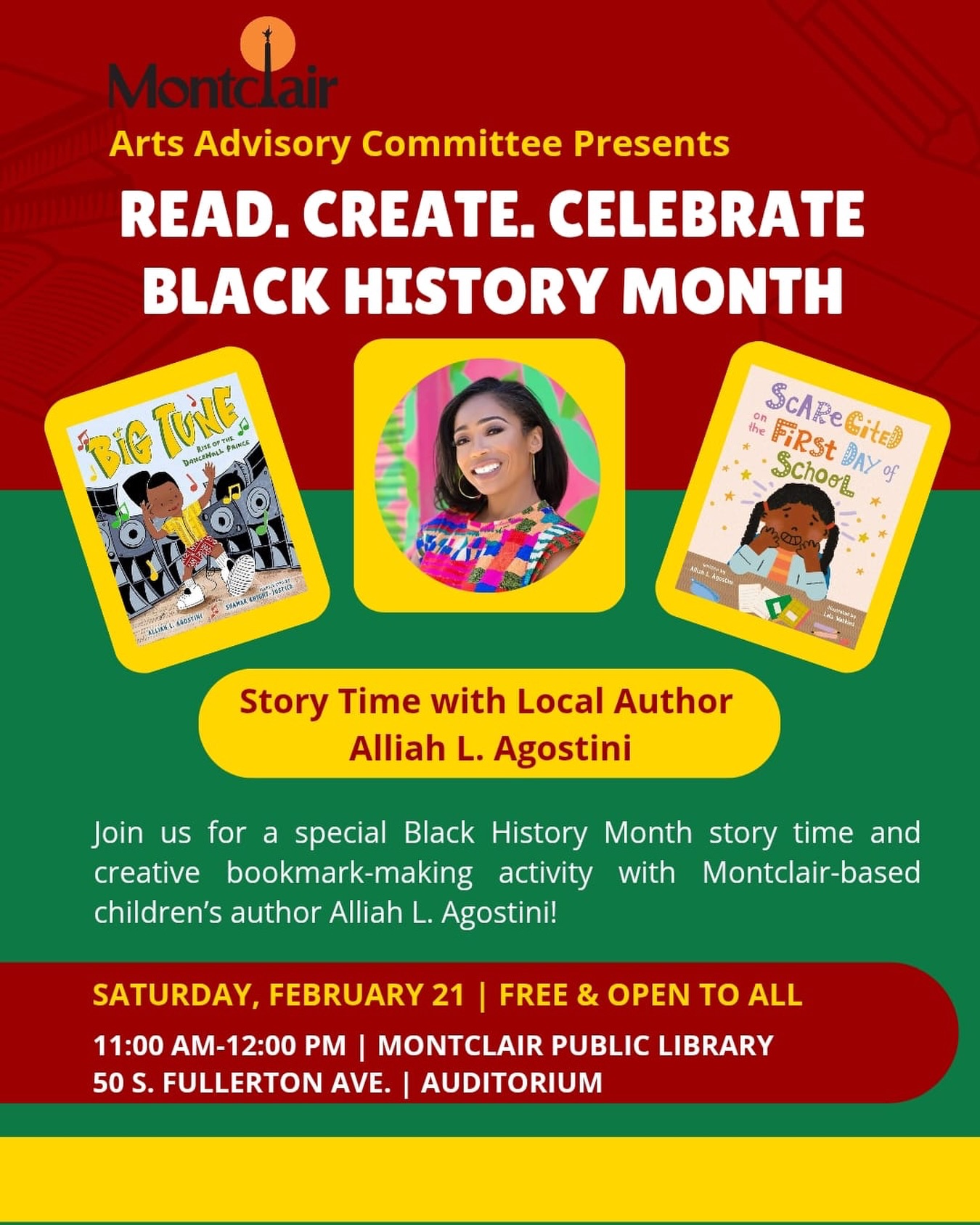 Hey Northern New Jerseyans (is that what we’re called? 😆) I’ll be celebrating Black History Month in partnership with the Montclair Arts Advisory Committee with a special storytime and craft at @montclairpubliclibrary next Saturday, February 21st at 11am! Join us, and please spread the word! 🫶🏽🖤