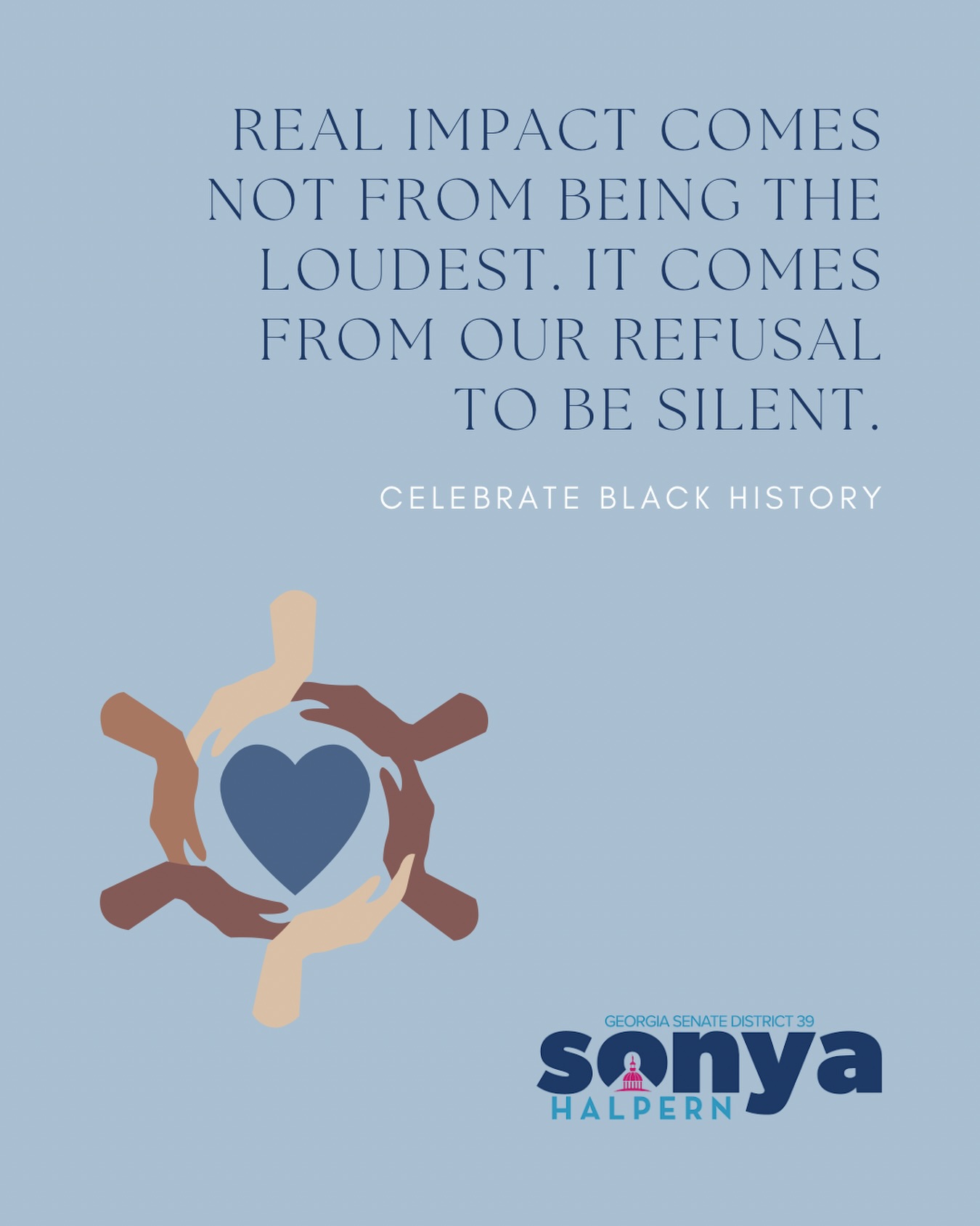 ✨ Black history isn’t just the stories we remember — it’s the progress we choose to make. ✨
Real impact doesn’t come from being the loudest voice in the room — it comes from the courage to stand up, speak out, and refuse to be silent in the face of inequity. That belief guides everything I do as your State Senator — from expanding access to quality education and healthcare, to strengthening opportunities that uplift our communities and honoring institutions like our HBCUs that have long been engines of excellence and economic growth in Georgia. 
This Black History Month, I honor the legacy of those who came before us by continuing the work they began — making Georgia a more just, equitable, and inclusive place for every generation to thrive. ✊🏾🤎