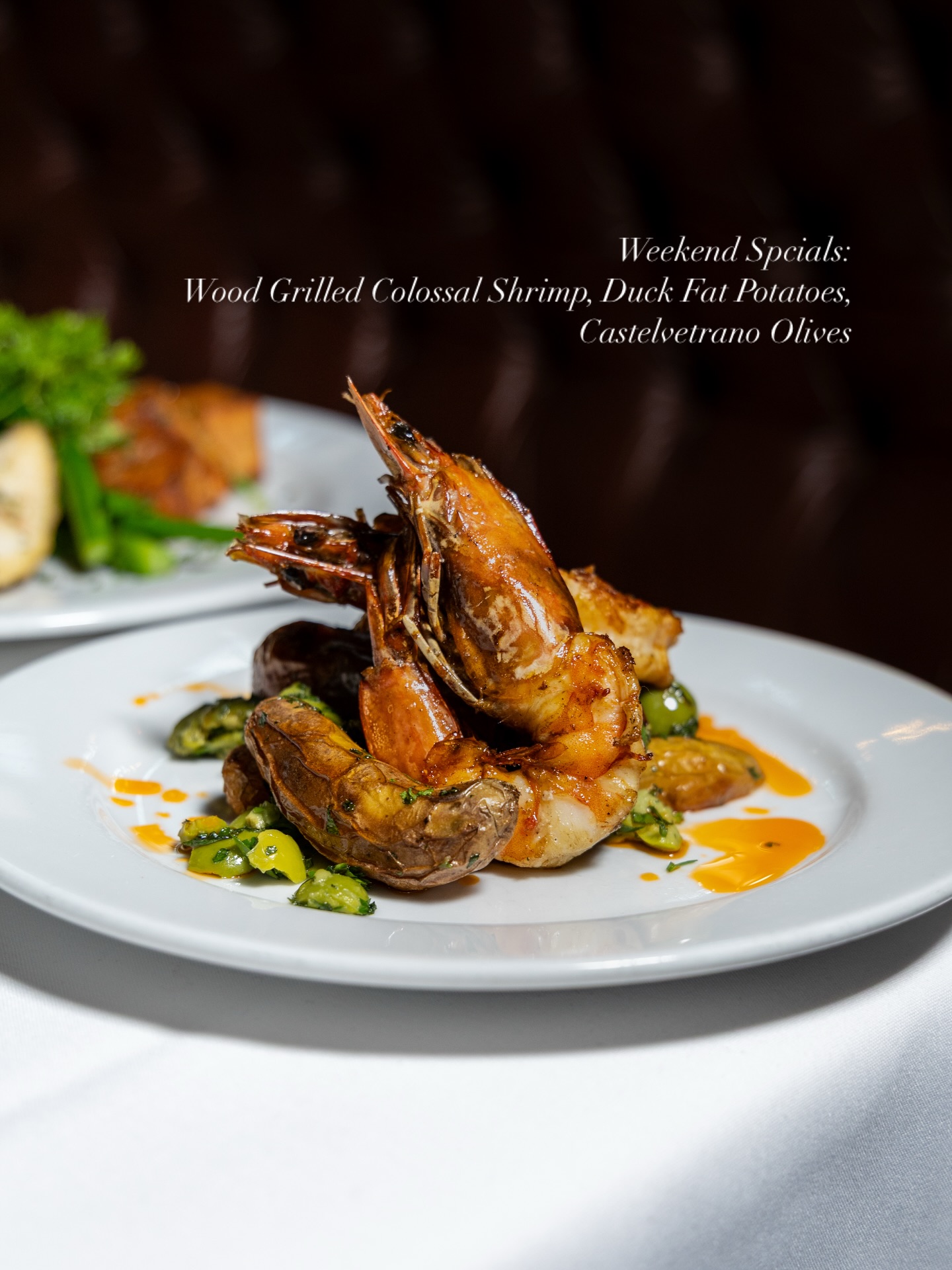 This Weekend only at Siena (Feb 5-7)
Swipe through to see what Chef’s working on for the next few days. Four different directions, all worth the trip.
Slide 1: Gamberi alla Griglia – Wood-grilled shrimp with duck fat fingerling potatoes, Castelvetrano olives, and Italian salsa verde. The char from the grill and those buttery olives make this one.
Slide 2: Moeca – Flash-fried softshell crab over mascarpone orzo pasta with buttered breadcrumbs. This is Venice’s most famous crab preparation, and there’s a reason it’s lasted centuries.
Slide 3: Hawaiian Mongchong – Pan-seared lemon snapper with roasted crispy potatoes, sautéed broccolini, and lemon butter sauce. Clean flavors, proper technique.
Slide 4: Costine di Manzo – Red wine braised boneless beef short ribs with mash potatoes and au jus. Rich, slow-cooked, the kind of thing you want when it’s cool outside.
Pro tip: Ask your server for wine pairings – each of these dishes works with something different from our collection, and they’ll steer you right.
Available Thursday through Saturday only. Specials change weekly.
📍 6203 N Capital of Texas Hwy, Austin
📞 512-349-7667
#SienaAustin #ItalianFoodAustin #AustinRestaurants #ChefSpecials #TuscanCuisine