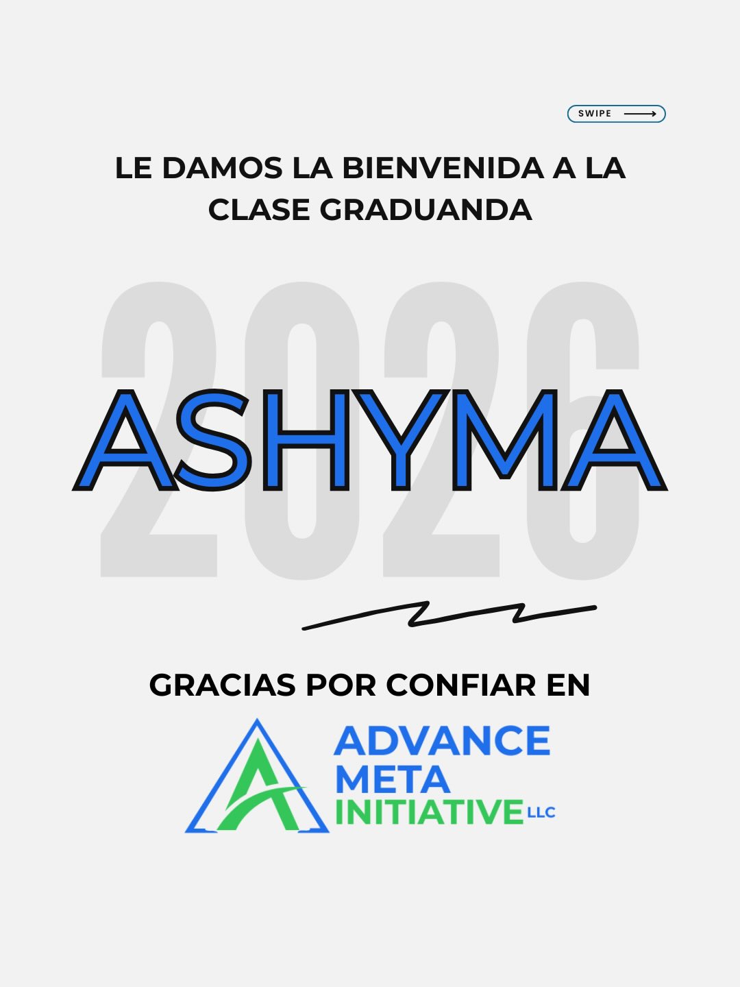 Hoy celebramos más que una alianza.
Celebramos creatividad, liderazgo y visión.
Le damos la bienvenida oficial a nuestra primera clase graduanda:
🎓 Ashyma 2026.
Los diseños de sus tazas fueron creados por los mismos estudiantes, convirtiendo esta campaña en algo auténtico y representativo de su generación.
En Advance Meta Initiative estructuramos la estrategia.
Ellos desarrollan su producto.
Ellos generan sus fondos.
Este es el comienzo.
Si tu clase desea recaudar sin inversión y crear su propio diseño, estamos listos.