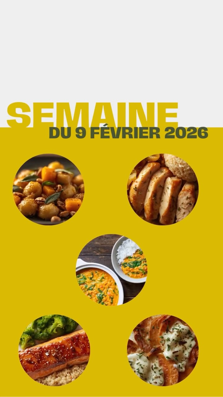 Le moment où tu réalises que…
👉 tu n’as plus à te demander “on mange quoi ce soir ?”
5 repas
🌱🥩🌿 (végé, carnivore & vegan)
⏱️ – de 30 min
❄️ 100 % saison février
#menusemaine #organisationrepas #cuisinesaine #mangersaisonnier #mealprep