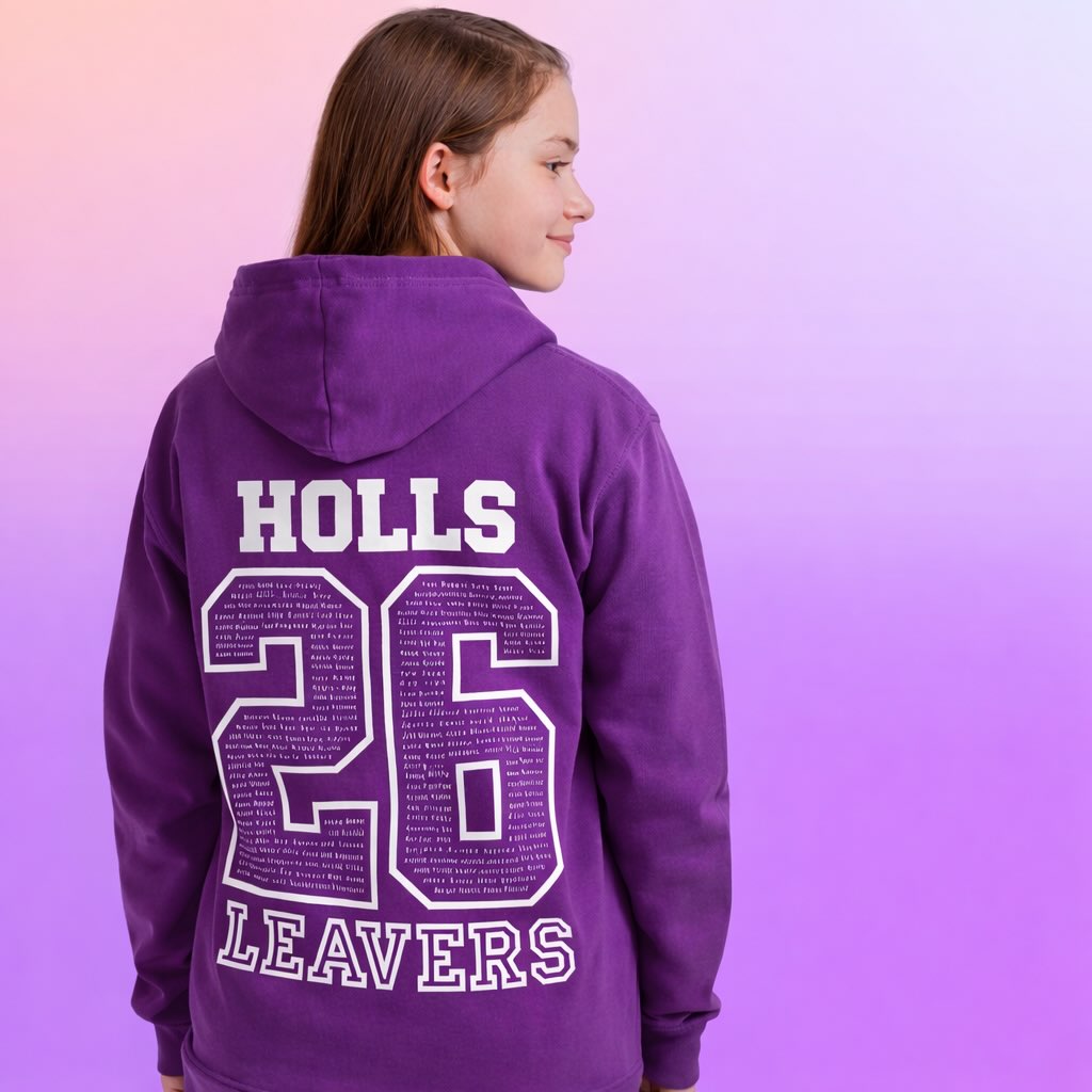 Leavers hoodies season is in full swing, looking for great prices without any compromise on quality? Our hoodies are soft, warm and WRAP certified meaning they are ethically and responsibly made🌱 Combined with artwork made by our experienced designers and printing from our state of the art machinery our hoodies certainly give the wow factor👌
.
For Best Prices and amazing service
Contact us today:
🧑💻www.leaverswear.com
✉️sales@leaverswear.com
.
.
.
#leavershoodies
#graduationhoodies
#year11hoodies
#schoolhoodies
#schoolleavers