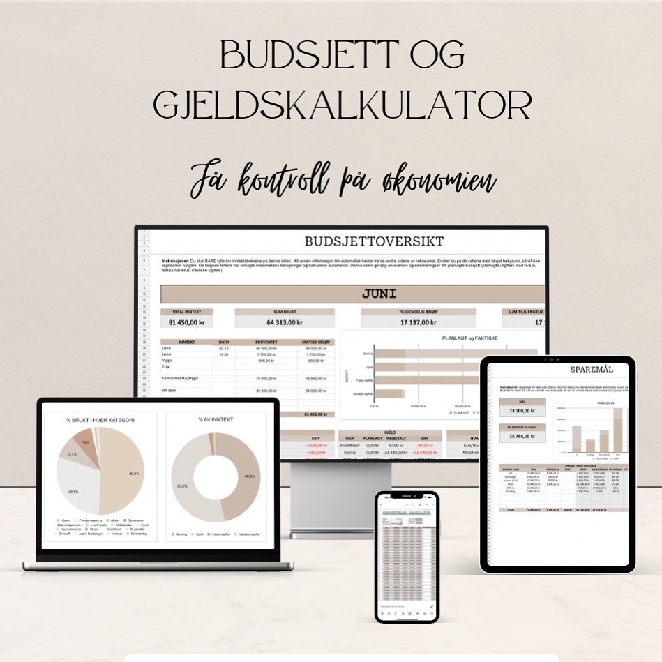 Permisjon betyr tid til å lage nye produkter🔥
Ikke helt onbrand med hva jeg har laget tidligere, men desto viktigere! For meg er det alfa omega å ha kontroll på økonomien for å kunne spare og investere mest mulig. Og jeg hadde aldri hatt kontroll uten budsjettet som holder meg på plass😂
Er du også en som må ha kontroll eller tar du ting som de kommer? 💫
#gjeldsoversikt #gjeldsfri#budsjett#budsjettoversikt #hamsterhjulet #økonomiskfrihet
