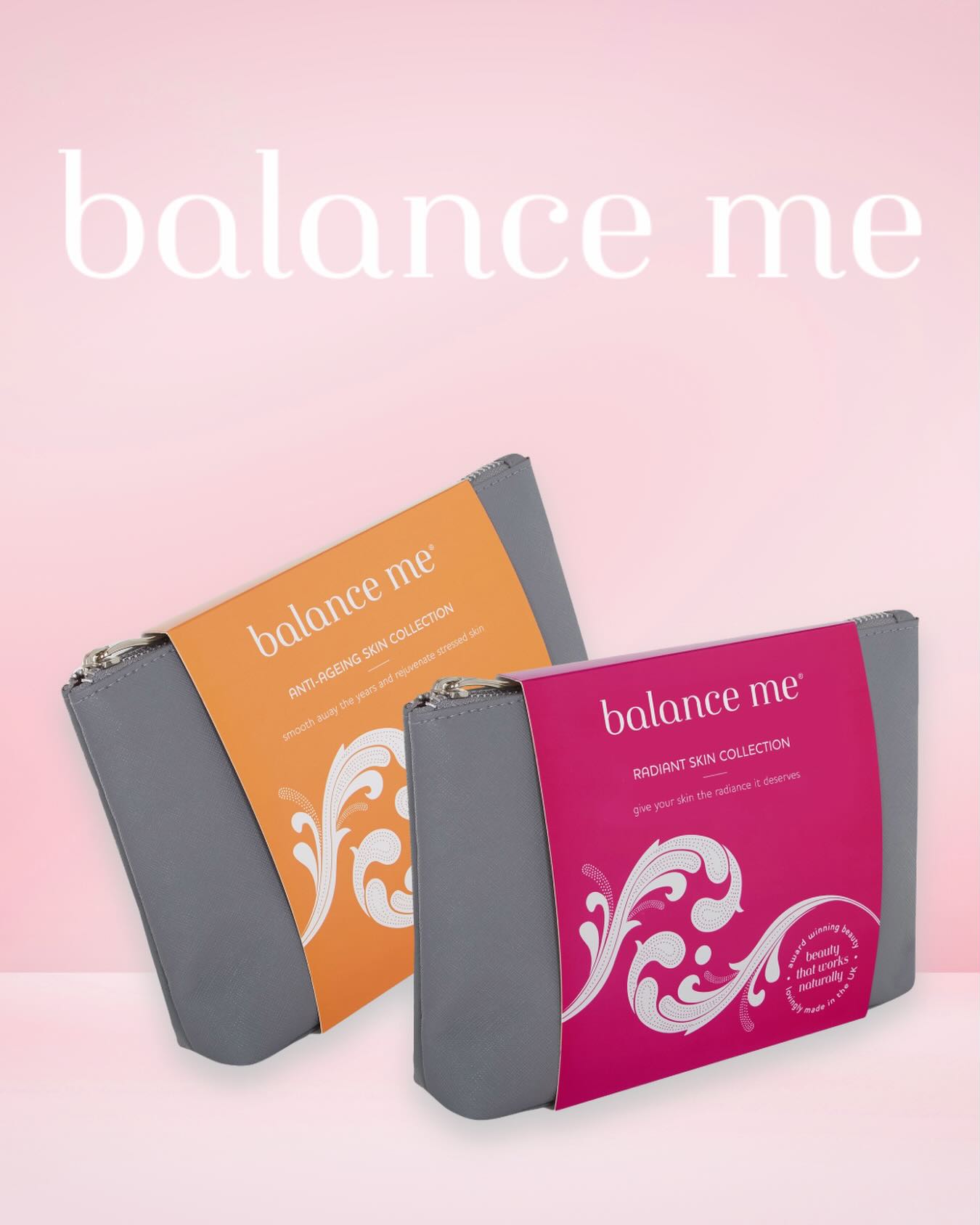 Proud to support award-winning British skincare 🌿
These Anti-Ageing and Radiant Skin Collection cosmetic bags were created for @balancemeskincare - a certified B Corp company.
Their natural, science-led skincare ranges are designed to tackle visible ageing and boost skin radiance. Manufactured and finished with a premium card sleeve, sold online directly with Balance Me, @ocadouk + @waitrose