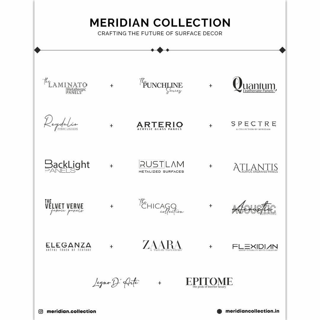Every name tells a story.
Every collection carries a vision. ✨
From timeless surfaces to bold innovations,
each Meridian Collection lineup is crafted to shape modern interiors.
A family of evolving designs.
One unified identity.
Welcome to the world of Meridian Collection. 💎
#MeridianCollection #OurCollections #DesignUniverse #SurfaceInnovation