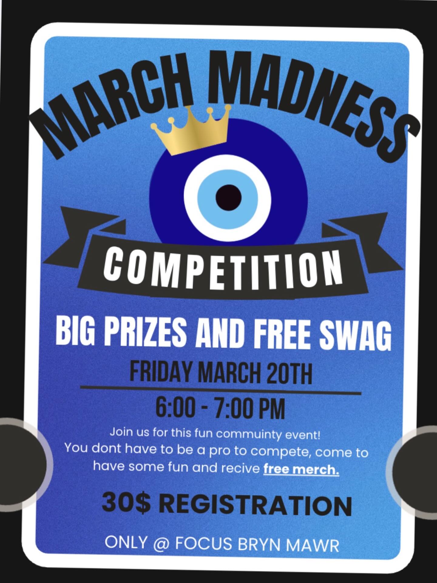 This is a chill, low-stress, community event featuring the same postures from the 26+2 series. Whether you’re competitive or just here for the vibes, this is your chance to jump in, have fun, and get some merch.
Sign up at the front desk by the start of March!