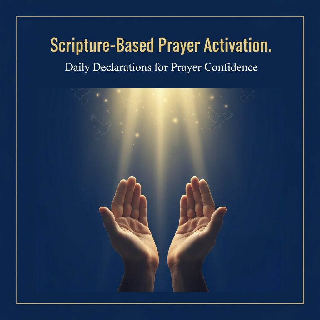 Activate your prayer life today.
Imagine starting each morning with scripture and a spoken declaration, building confidence as you pray. What could shift if you believed God hears you every day?
Join us for daily Scripture-Based Prayer Activation. Open your Bible, declare truth, and step into bold prayer.
Ready for a new level of confidence? Tap to access today’s declaration. ✨