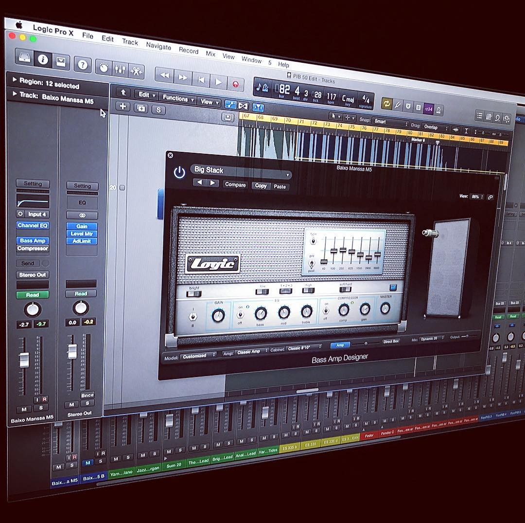 Getting the right #bass sound #logic #logicprox #music #musicproduction #secondscreen #rgxproductions