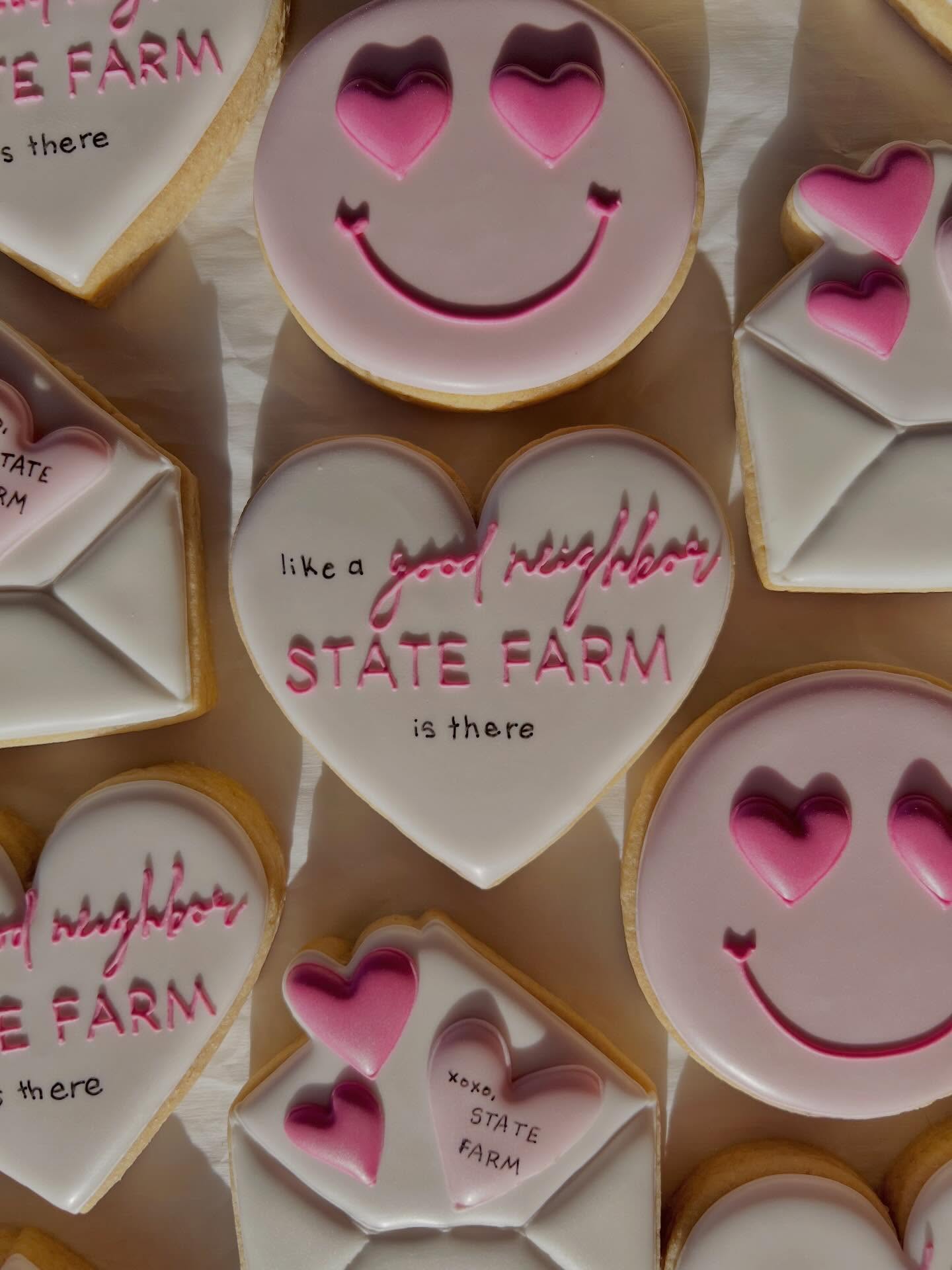 so happy and honored to say this is my third year creating these cutie valentine’s day cookies for dawn goplin – state farm agent 🤍
i love working with dawn’s office • not only on these cookies, but also trusting them with my business insurance • truly can’t recommend them enough!
#dyefree #supportlocal #madisonwi