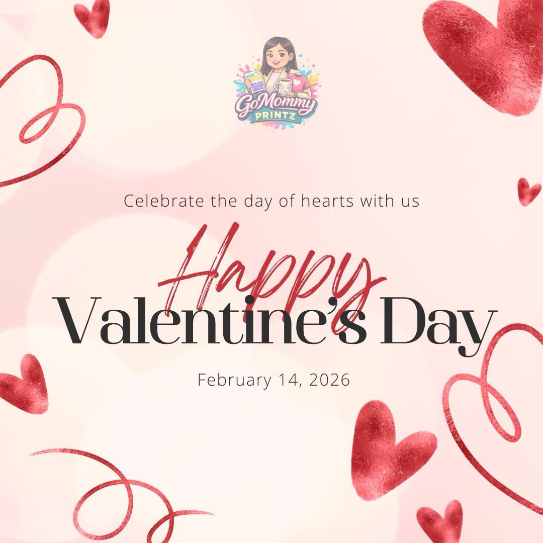 Happy Hearts Day, mga ka-Printz! 🌹 Naghahanap ka ba ng regalong hindi lang basta-basta, kundi ’yung may personal touch? Don't worry, GoMommy Printz is here to help you spread the love!
📩 Message us for orders
TikTok: _gomommyprintz
Instagram: _gomommyprintz
Facebook: GoMommy Printz
📍 Batangas City