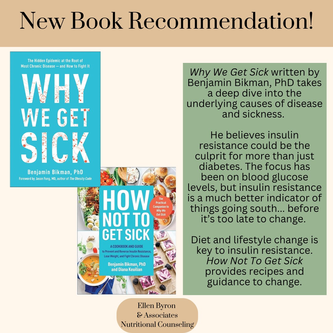 New Book!
Benjamin Bikman gets into the weeds of insulin resistance in his book "Why We Get Sick". Broken into three parts: The Problem, Causes, and The Solution.
This book takes a dive into the research of insulin resistance while still breaking it down into easy to understand language.
The companion book "How Not To Get Sick" brings the solutions into real life changes with a detailed plan; complete with exercises and recipes.
Stay tuned for more!
-
#dietitianofinstagram #whywegetsick #nutritionbook #nutritionblog