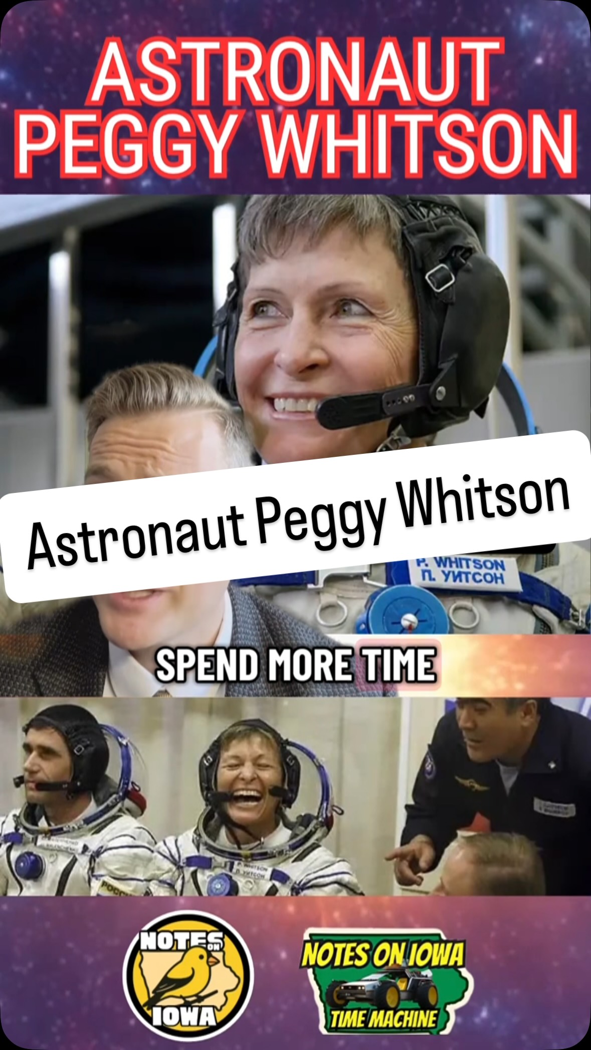 Iowa Time Machine ⏰: On February 9, 1960, the American with the most recorded time in space and former NASA Chief Astronaut Peggy Whitson was born in Mount Ayr. Whitson, the first female commander of the International Space Station, rose from Ringgold County to a future truly out of this world.
Growing up on a farm outside of Beaconsfield, Whitson decided to reach for the stars while watching the moon landing on television in 1969. A 1978 graduate of Mount Ayr High School, Whitson went on to study biology and chemistry at Iowa Wesleyan before ultimately obtaining a doctorate in biochemistry from Rice University.
Starting at NASA’s Johnson Space Center in 1989 in Biomedical Operations and Research, the Iowan’s career quickly led to a series of interesting projects and promotions. In 1996, NASA selected Whitson as an astronaut candidate in early 1996. Training followed, and before heading to space, Whitson spent time under the sea at the Aquarius underwater laboratory.
NASA first sent Whitson to space as part of Expedition 5 in 2002, where she spent six months aboard the International Space Station. Also, as a member of the 2007 Expedition 16, Whitson logged an additional 191 days in space on the mission. Promoted to Chief Astronaut in 2009, NASA tabbed Whitson as the commander of the Axiom 2 Mission to the International Space Station in May 2023. #Iowa #OTD #History #Astronaut #NASA