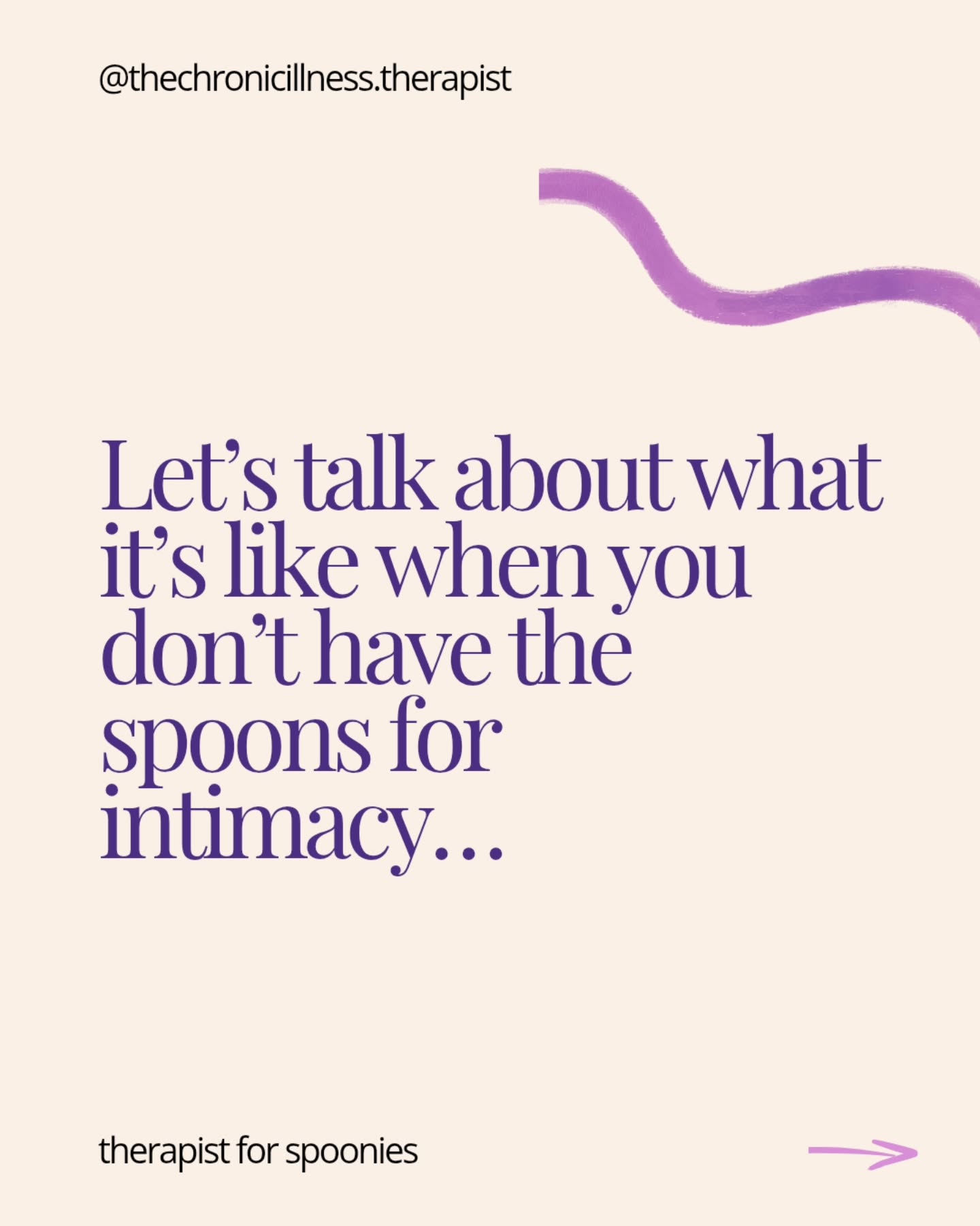 If the guilt is all-consuming as you say no again, this is for you 🫶
Learning to recognise the value you already bring to your relationship whilst embracing self-compassion for yourself is exactly what we’ll do when we work together.
Because your value is not defined by your physical limitations 💜
I have a short waitlist for new clients, but DM me 'waitlist' to enquire about working together.
#chronicillness #relationships #spooniesupport