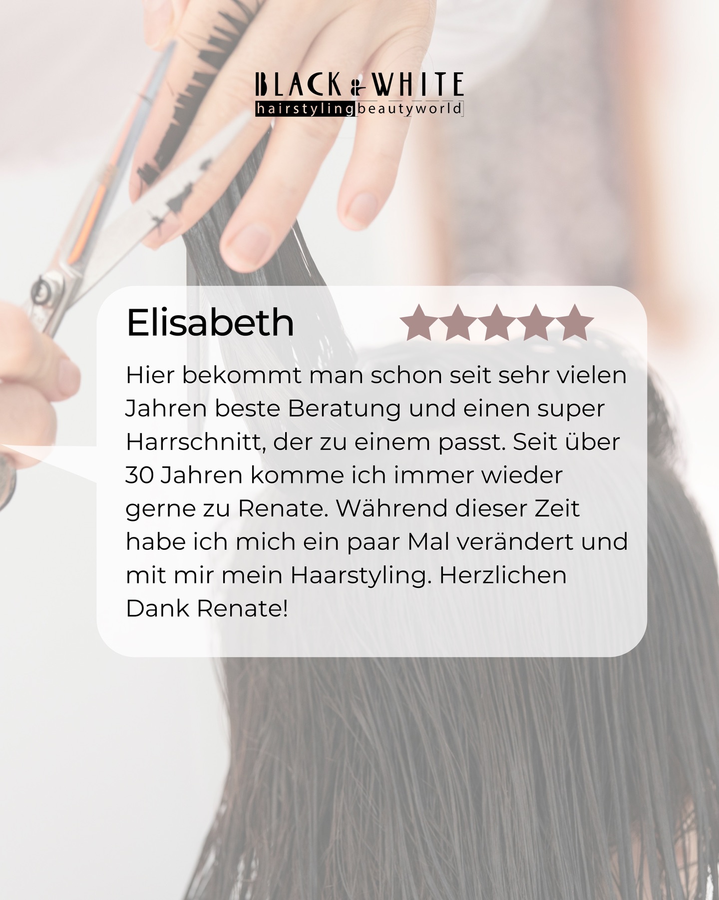 „Seit über 30 Jahren komme ich gerne zu Renate...“ – Was für ein Vertrauen! ❤️
Wenn Kundinnen über Jahrzehnte hinweg bleiben, spricht das für echtes Können, Empathie und Beständigkeit. Danke für Dein Vertrauen, Elisabeth!
#CoiffeurZürich #BlackAndWhiteHairstyling #BeautyworldZürich