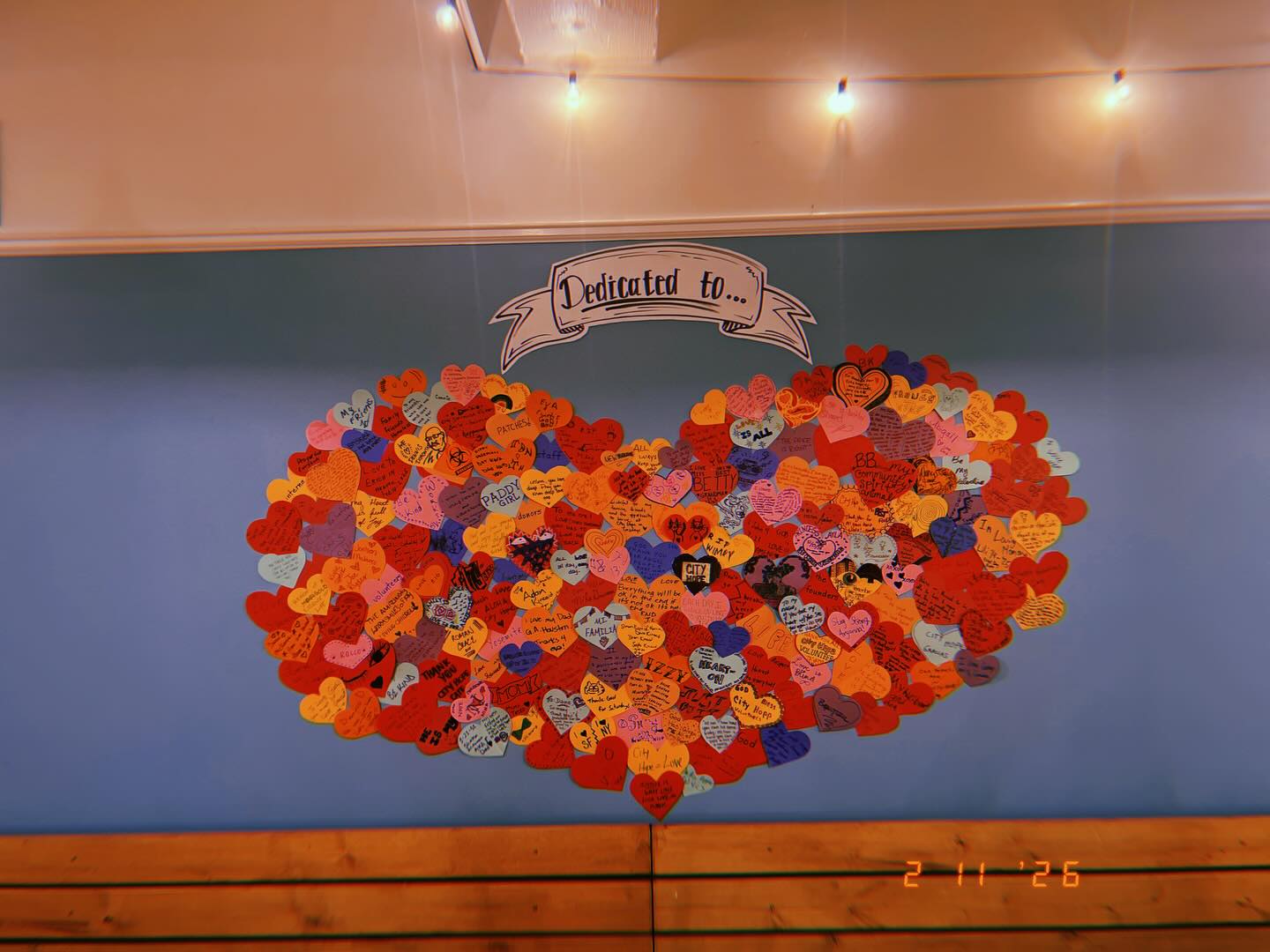 Happy Valentine’s Day! 💘Today is a day to celebrate love, and City Hope is doing just that. Our amazing team member McKenna created a stunning mural in our Cafe. This mural is a space for the guests, staff, or volunteers to express their love for the special people, places, pets, and things in their lives. Each heart represents a dedication to someone or something. What a wonderful way to show love for our community!
Want to show your love for City Hope? 💛 Volunteer or donate through the links in our bio. Your support is what strengthens and sustains our community. 🏘️✨
#HappyValentinesDay #CommunityLove #CityHopeSF #Volunteer #GiveBack