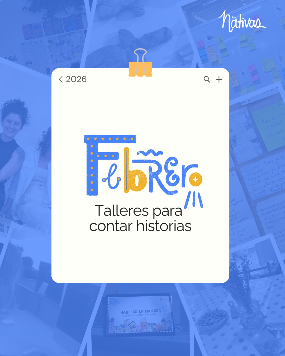 Llegó febrero con los talleres de formación de @plataformalasnativas ✊🏼
Agéndate y programa tu mes con nosotras. 📆
Pdta: Queremos agradecer a todas las personas que han hecho talleres con la plataforma, pueden preguntar por el descuento permanente por hacer parte de nuestra comunidad. ⭐️