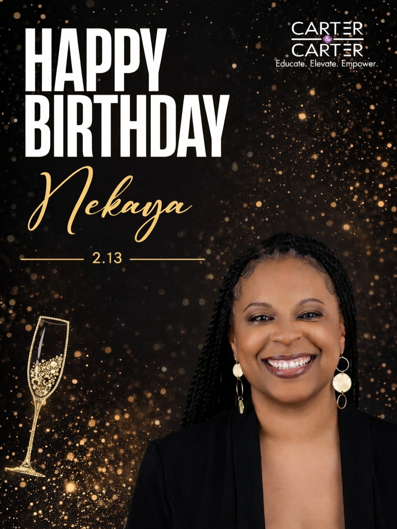 It’s my birthday! 🥳🤍
Focused. Grateful. Motivated.
Let’s Work!
2.13 ♒️✨
#HappyBirthdayNekaya
#Fridaythe13th
#CarterInstinct
#BigAquariusEnergy
