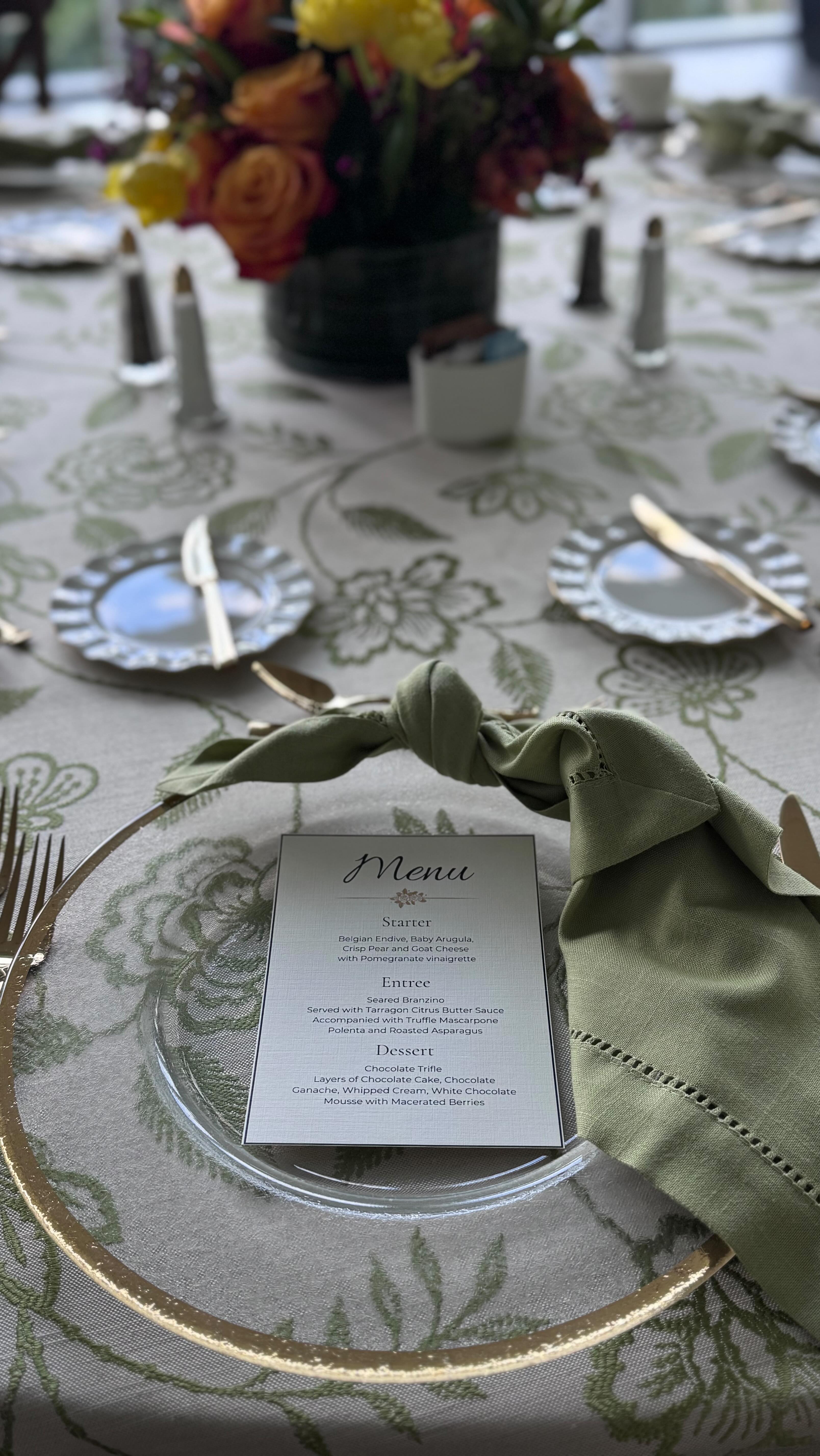 Where thoughtful design meets refined dining ✨
For the Business of Healthcare Conference at the University of Miami, our team curated an experience rooted in elegance, intention, and service; highlighted by our seared branzino with tarragon citrus butter, truffle mascarpone polenta, and roasted asparagus.
From linens to florals to every plated detail, each element was thoughtfully curated with care.
Grateful to work alongside a team that brings every detail to life.
#InStyleCatering #UniversityOfMiami #MiamiEvents #miamicatering #coralgables