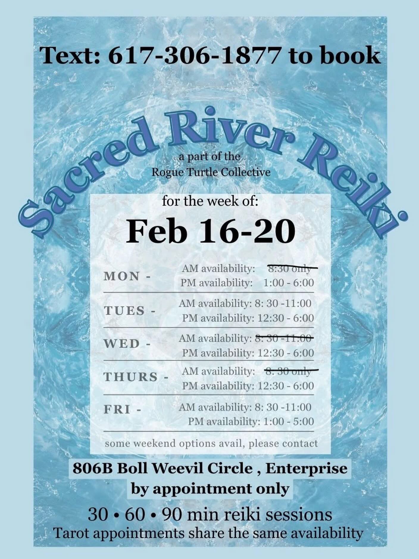 This week’s availability 💚🌿
Book online or text 617-396-1877