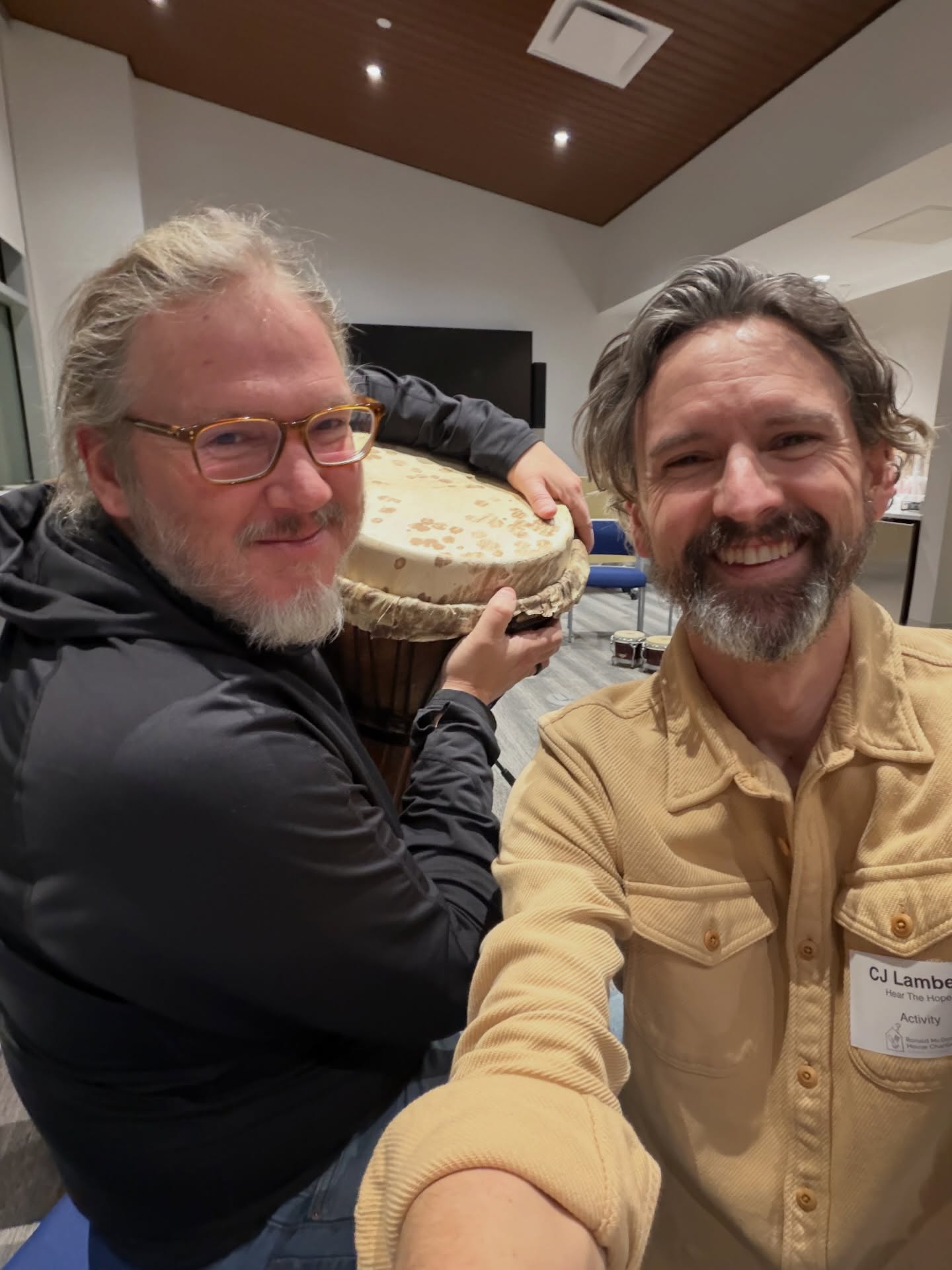 Just a couple of dudes doing our thing… Bringing some music into the lives of our friends & families at Ronald McDonald House of Greater Cincinnati.