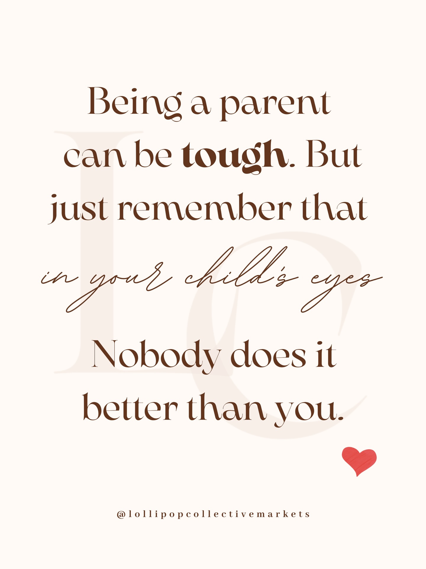 Some days you’re packing orders with one hand and packing lunchboxes with the other. Some days you’re answering phone call in the car before school pick-up….
Running a small business and raising little humans isn’t always easy.
But in your child’s eyes, you’re doing an incredible job. You’re the safe place. The biggest cheerleader. The example of what courage looks like.❤️✨
To all the small biz mums and dads in our LC community, we see you. And you’re doing better than you think. 👏🏻👏🏻👏🏻
#LollipopCollective #smallbizparents #shopsmallau #smallbusinesslife❤️ #supportlocal